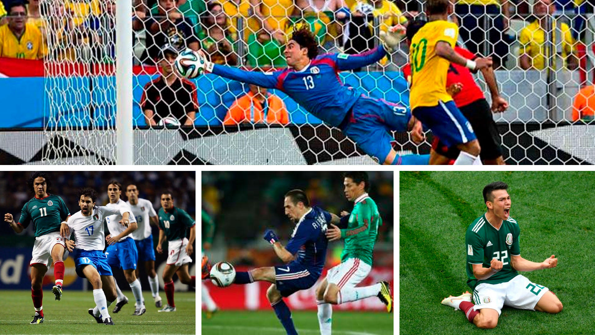 Las ocasiones en que la Selección Mexicana se agrandó contra potencias en los mundiales