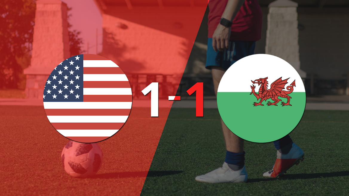 Qatar 2022: El partido entre Estados Unidos y Gales terminó 1 a 1