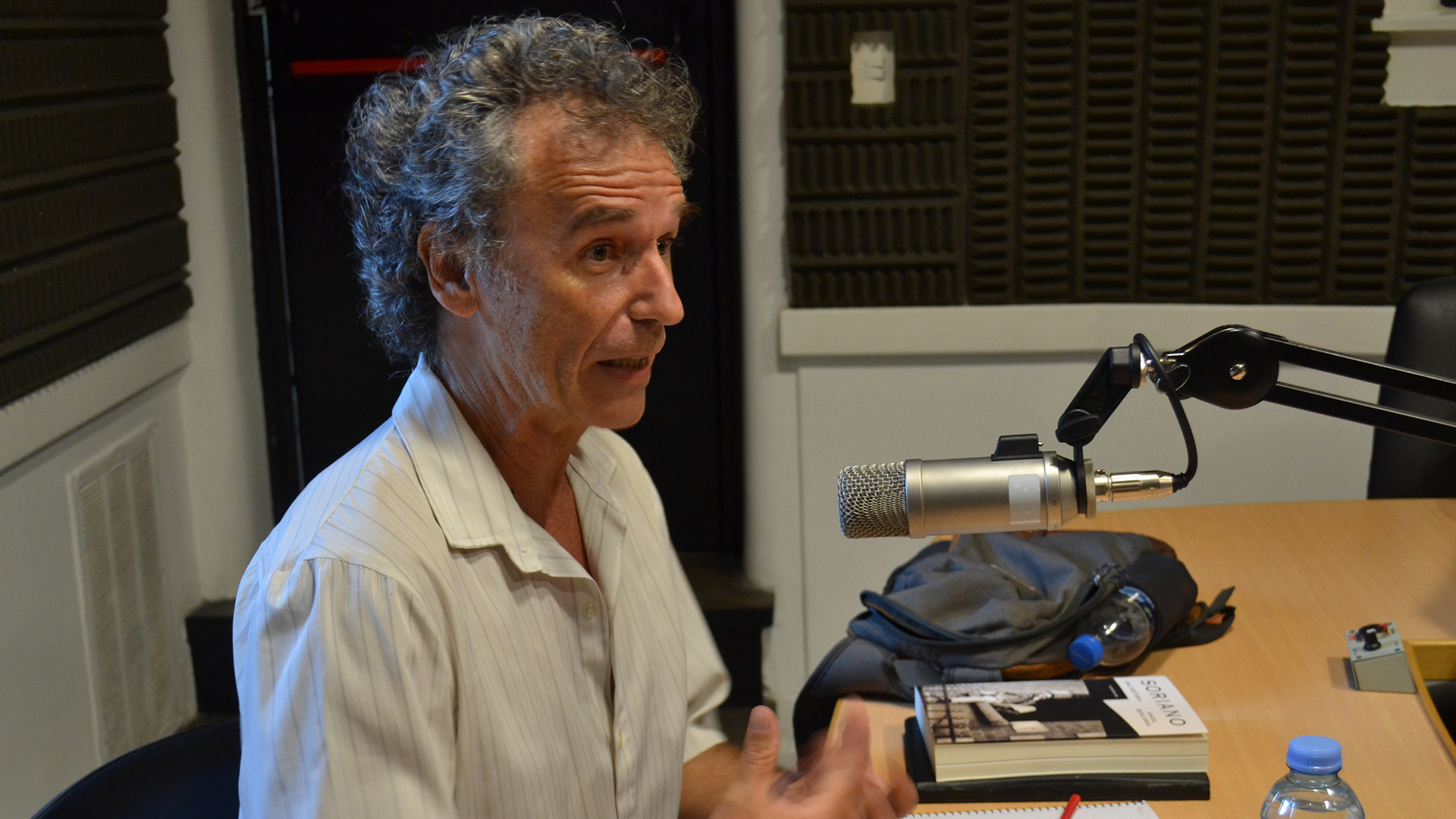 Ángel Berlanga, en un estudio de Radio Nacional, semanas atrás.
