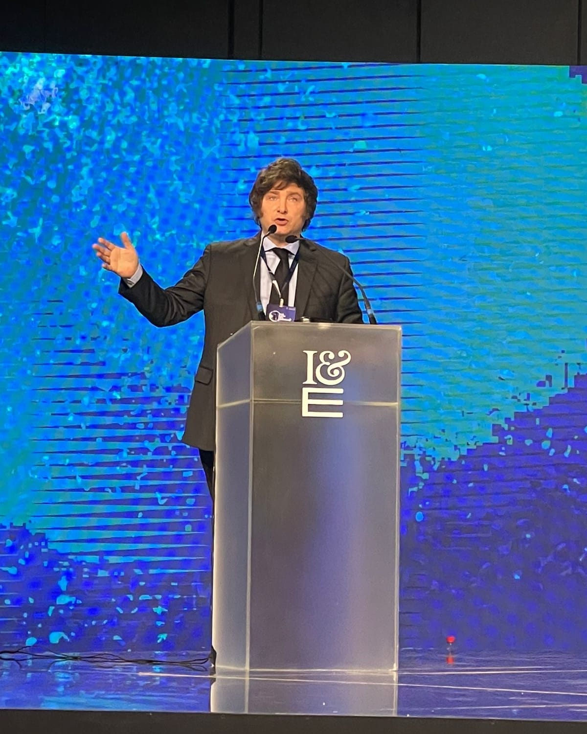 El diputado nacional Javier Milei participó del "Fórum da liberdade" 2022, dónde brindó una conferencia hablando sobre América Latina y la batalla cultural