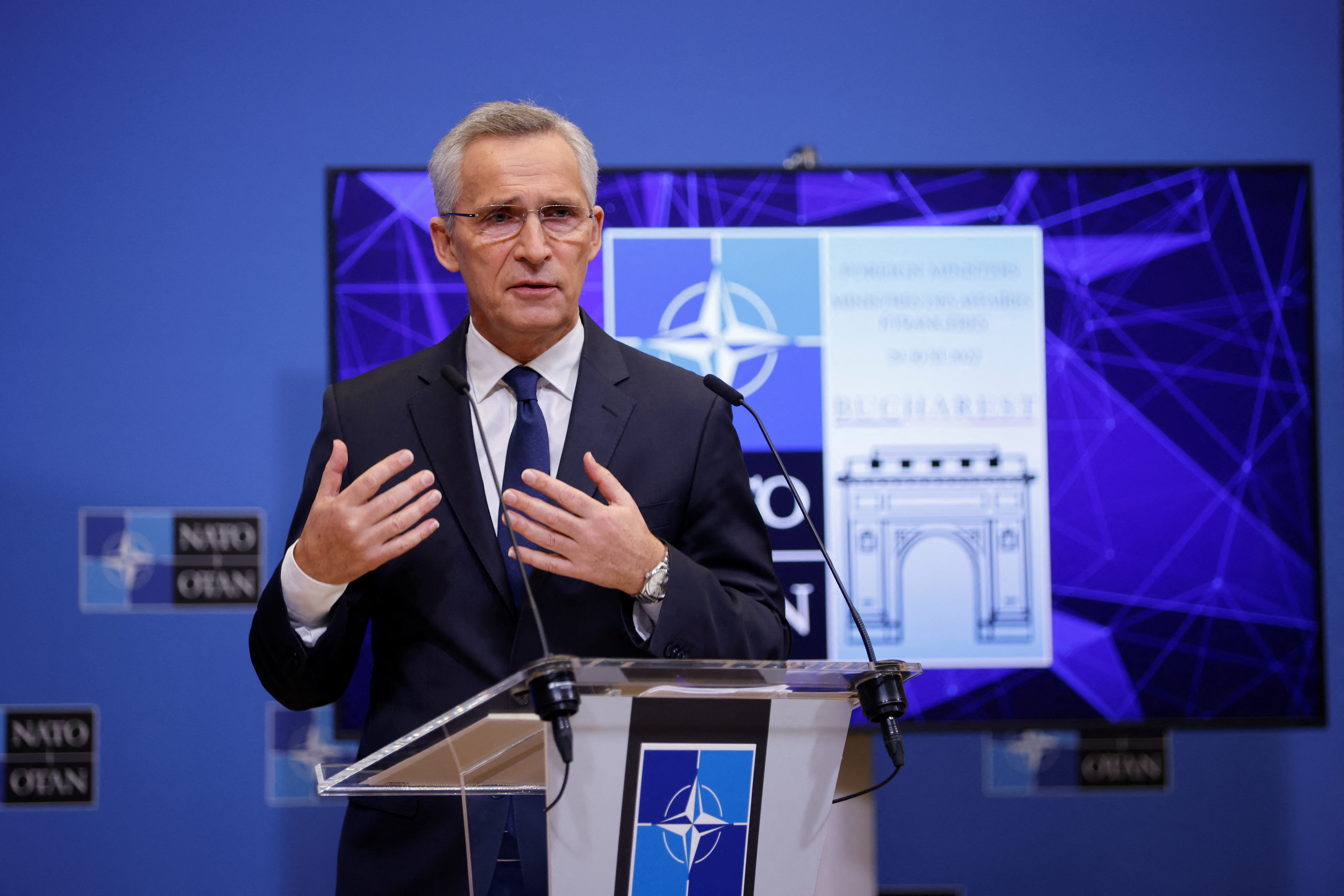 NATO Secretary General Jens Stoltenberg.  (Reuters/Johanna Geron)