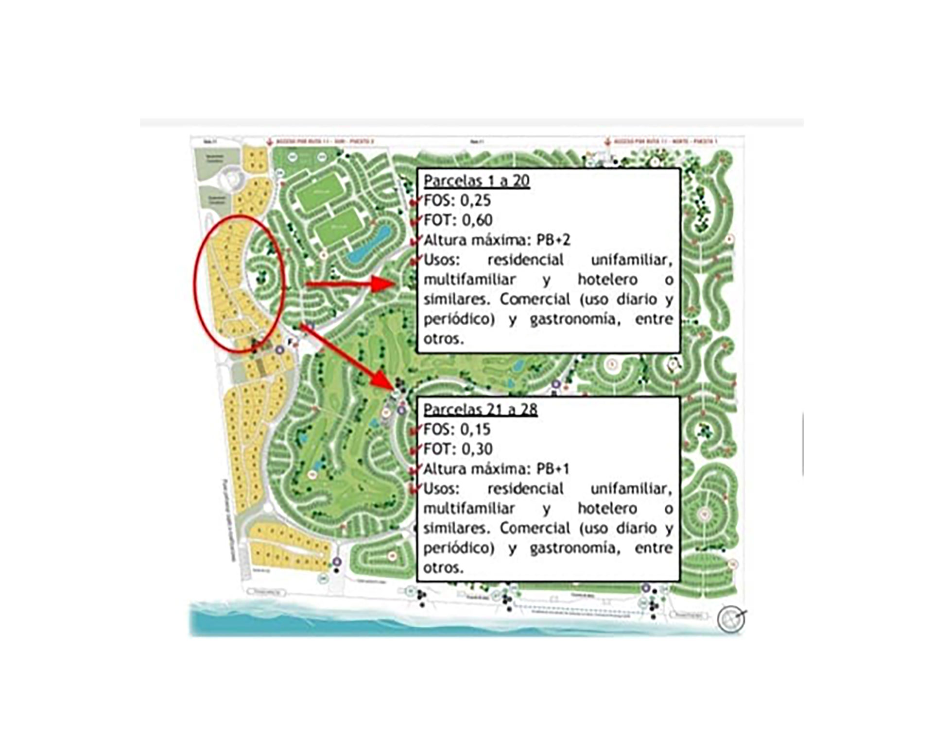 El mapa de la ubicación del proyecto dado a conocer por los vecinos