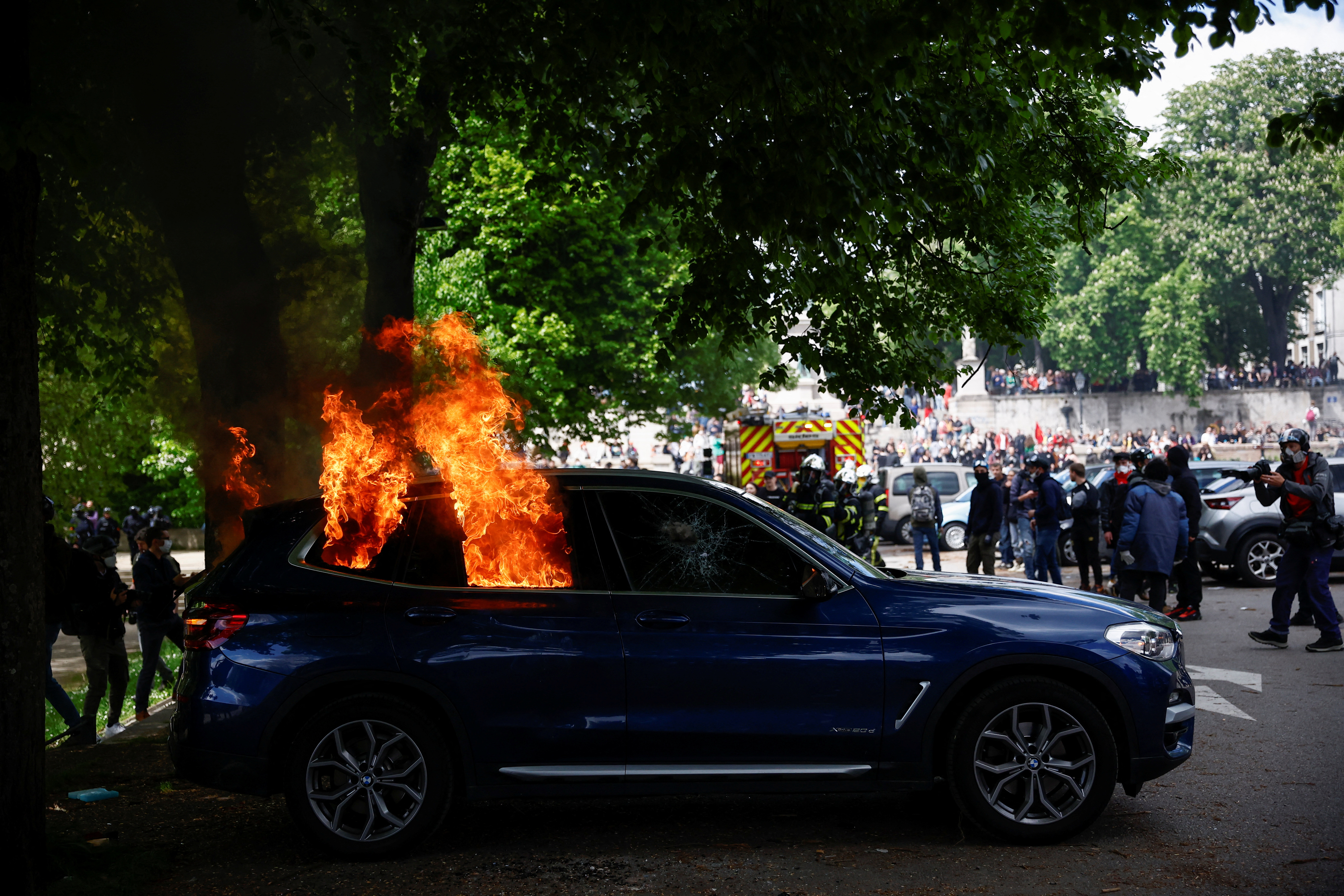 Protesta en Nantes (Reuters)