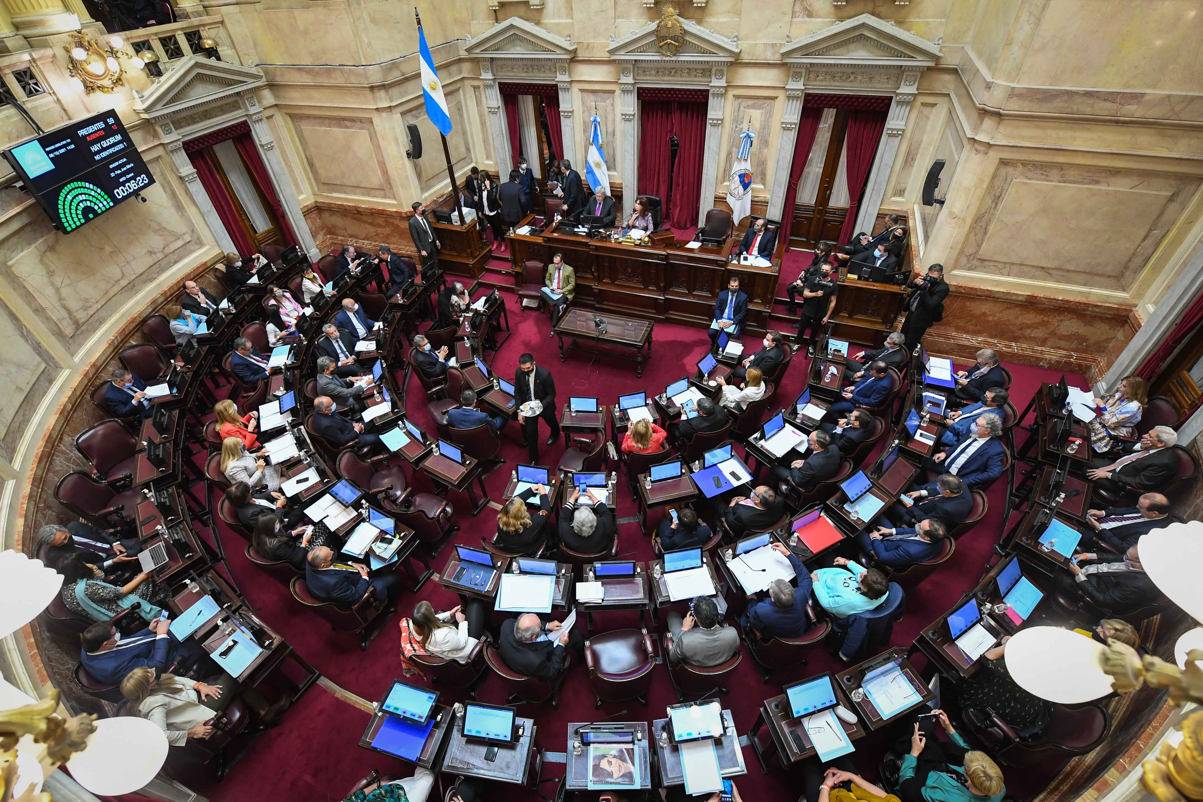 Con el recambio de senadores que se dará en diciembre, el oficialismo perderá el quórum propio en la Cámara Alta (Foto: Gabriel Cano / Comunicación Senado) 
