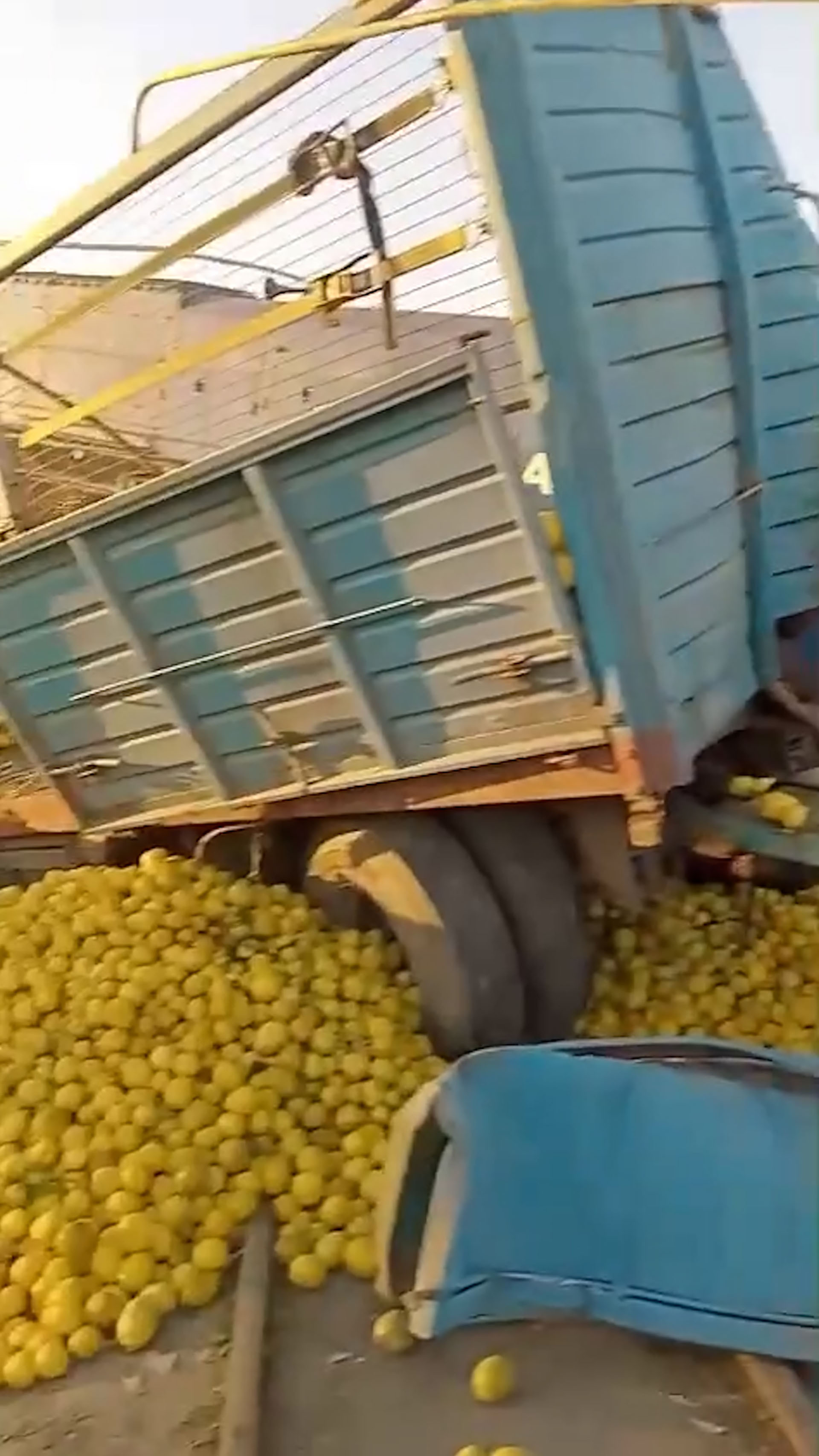 Violento choque entre un tren y un cami&oacute;n que transportaba limones en Tucum&aacute;n