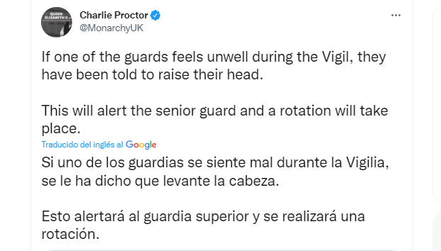 Royal Family correspondent and Royal Central editor Charlie Proctor reported via his Twitter account that “the guard is receiving medical attention.  In the meantime, a rotation of the guard has taken place and the public can now continue to march alongside the Queen