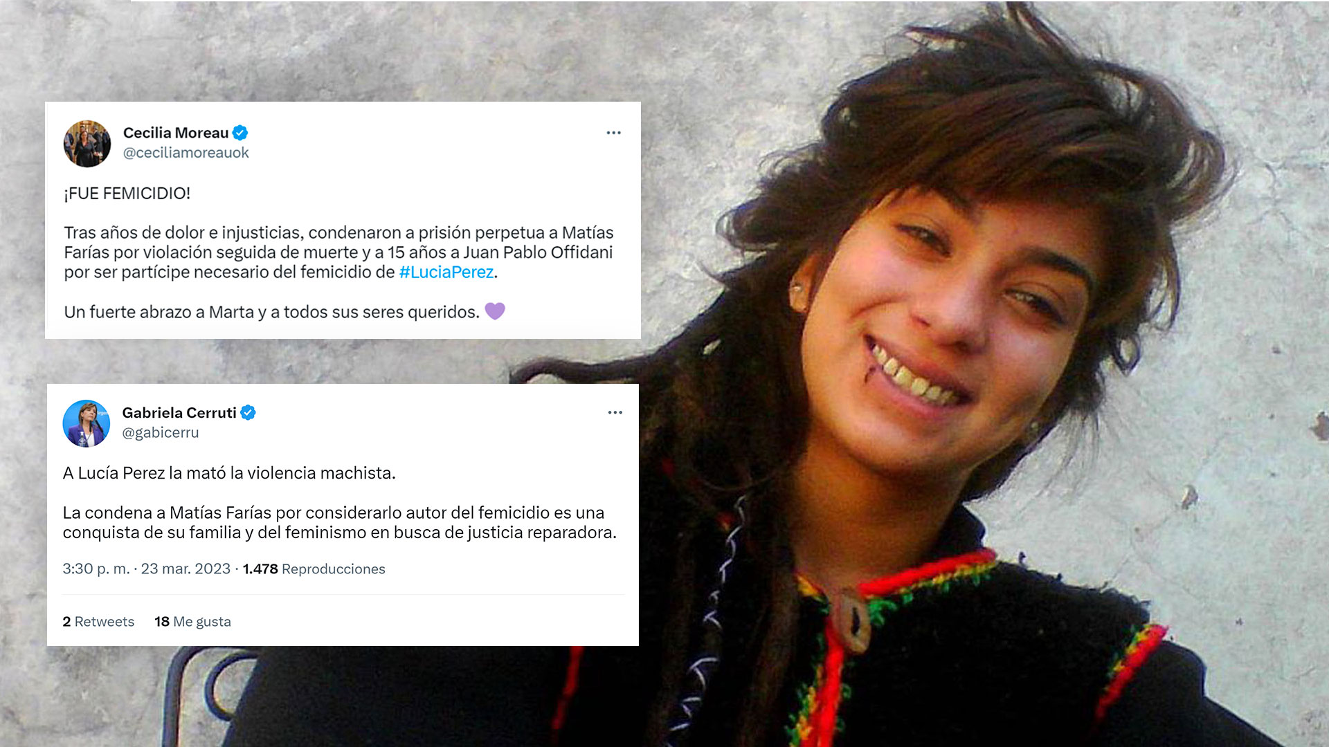“La mató la violencia machista”: las repercusiones de dirigentes políticas tras la condena por el femicidio de Lucía Pérez