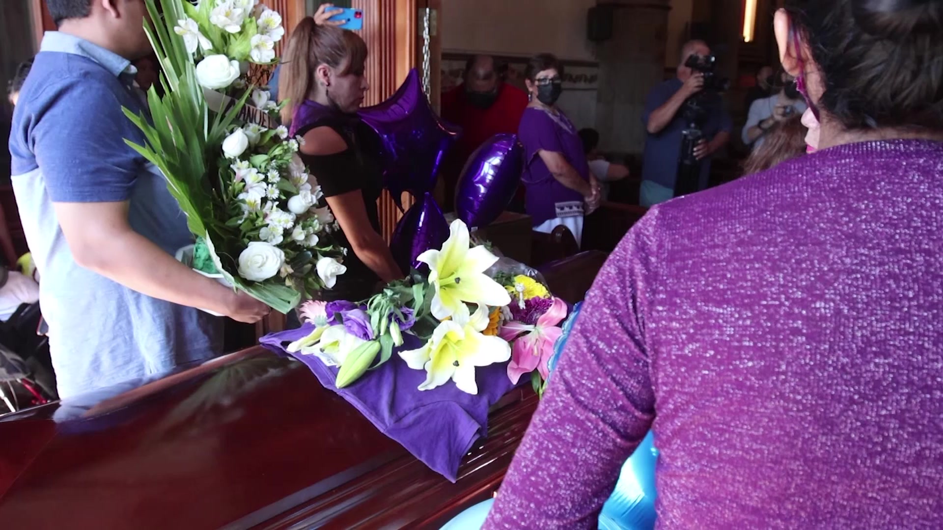 Funeral de Luz Raquel Padilla (Foto: AFP) 