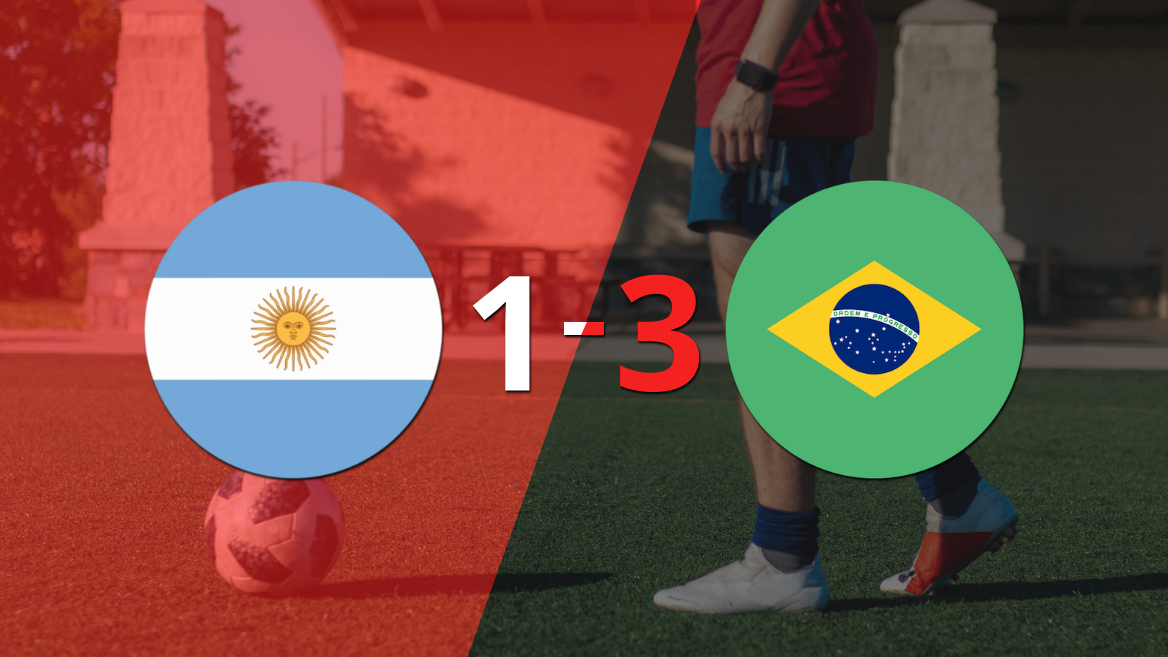 Argentina fue goleado 3-1 en casa por Brasil