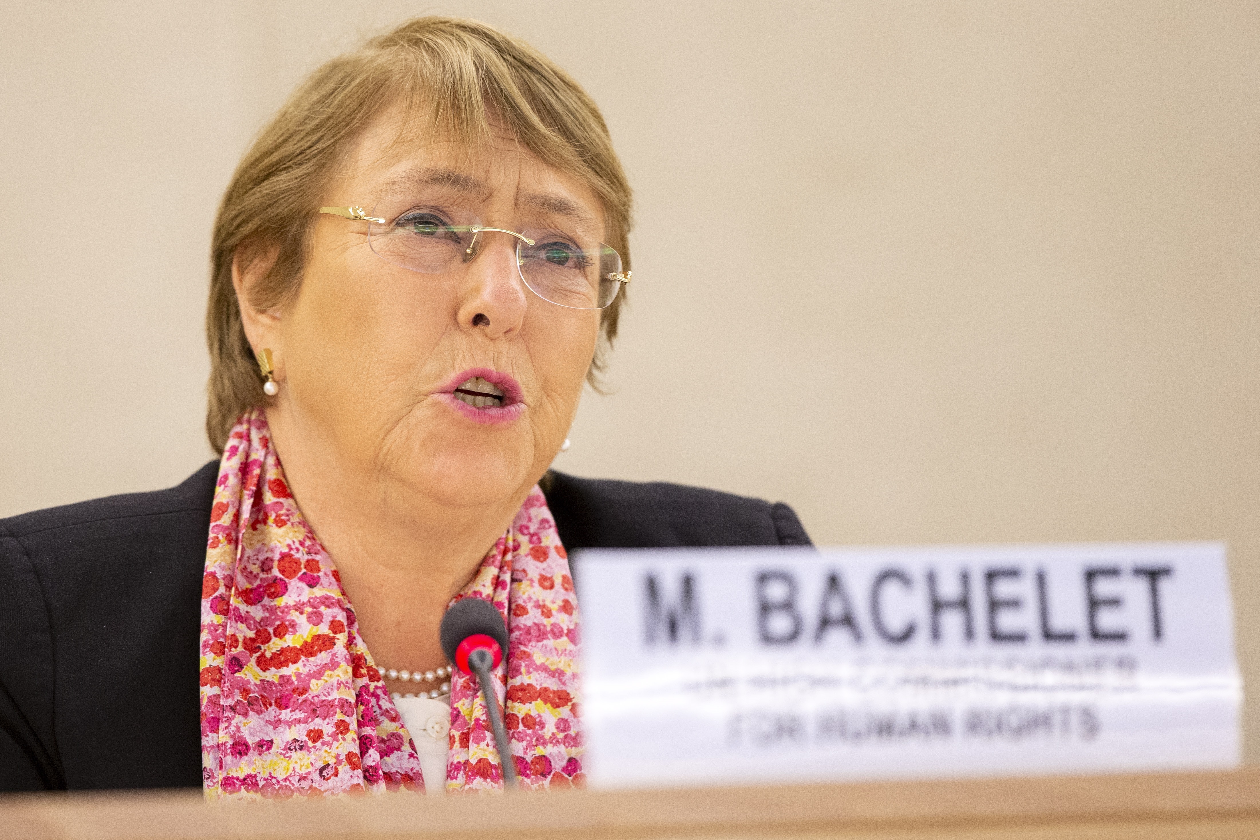 En la imagen, Michelle Bachelet, alta comisionada de las Naciones Unidas (ONU) para los Derechos Humanos. EFE/EPA/SALVATORE DI NOLFI/Archivo
