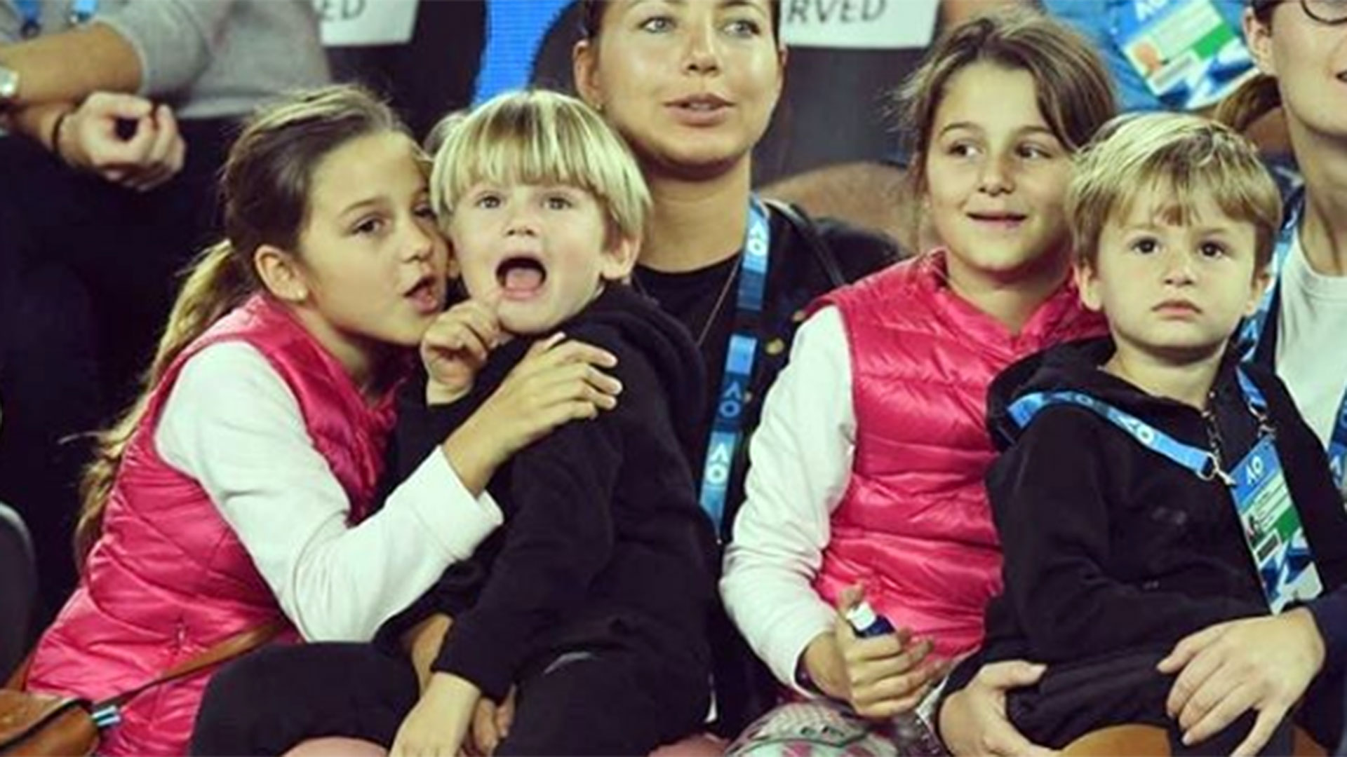 The four children from the marriage of Federer and Vavrinec 