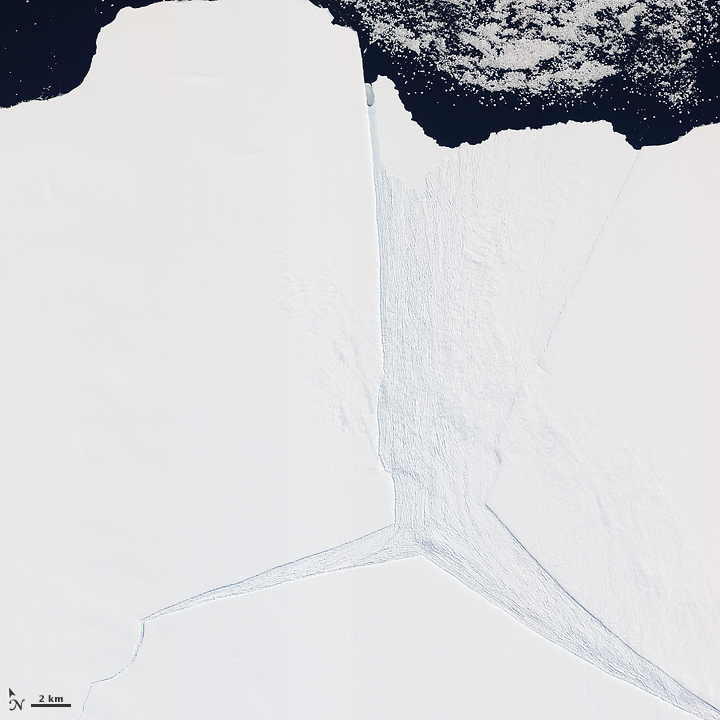 Varios glaciares en la Antártida oriental, incluido el glaciar Lambert, comparten la misma ruta hacia el océano a través de la plataforma de hielo Amery (Wikipedia)
