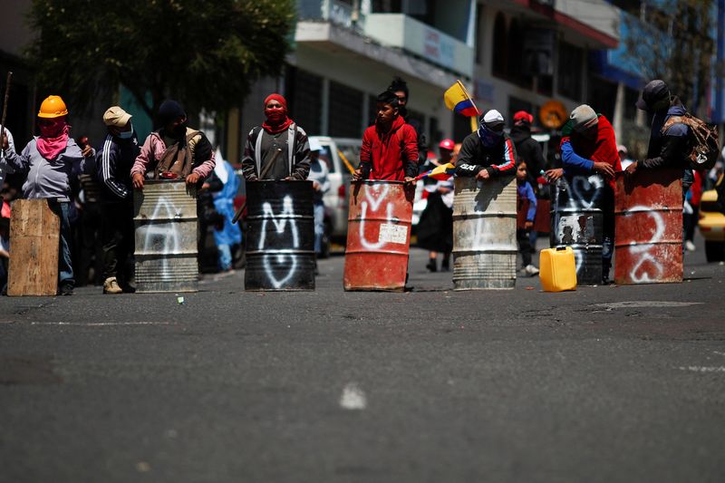 Foto del martes de las protestas indígenas en Quito contra el gobierno del Presidente Guillermo Lasso 
Jun 28, 2022. REUTERS/Adriano Machado