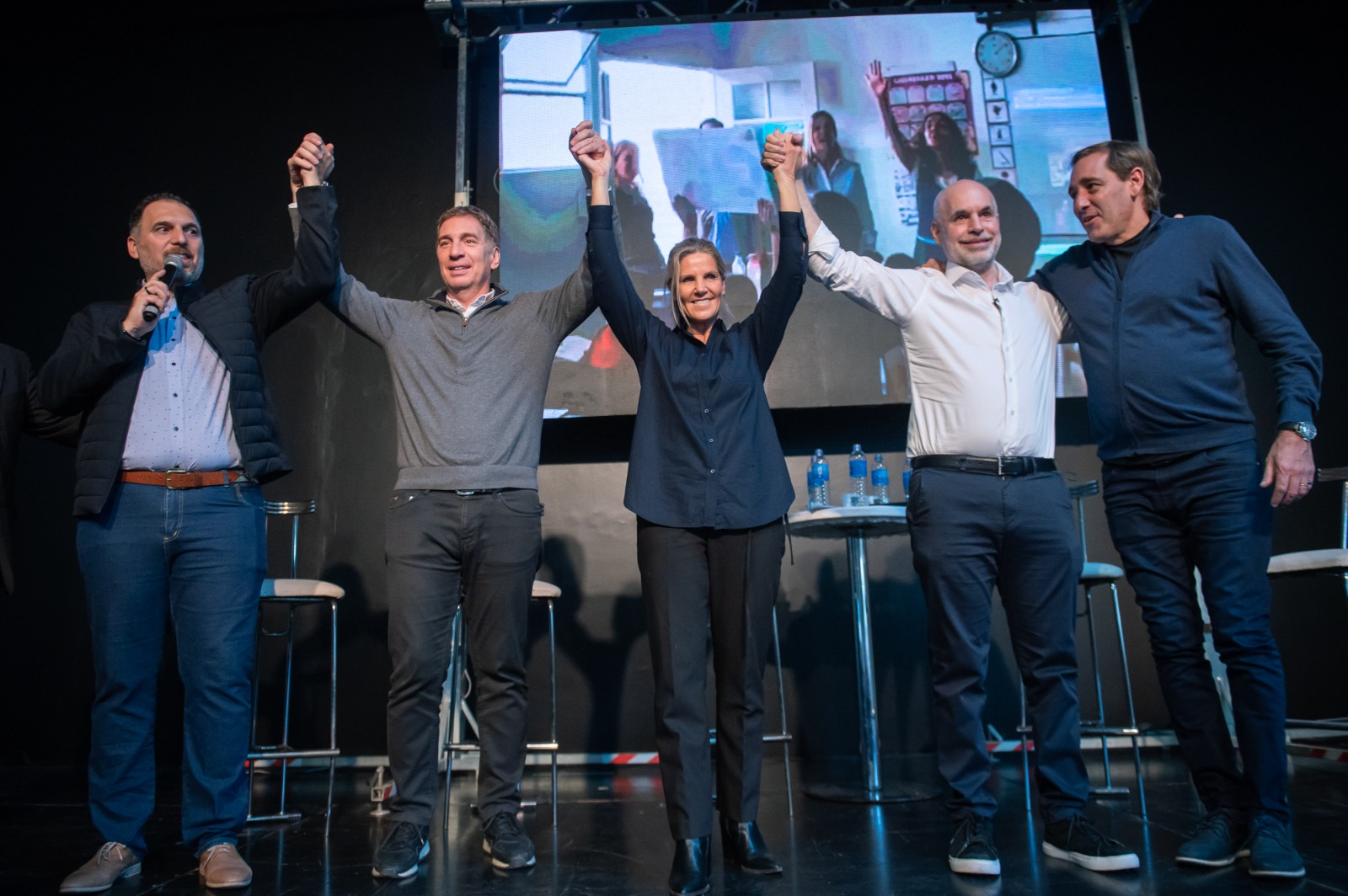El acto de Más Valores en La Plata. 
