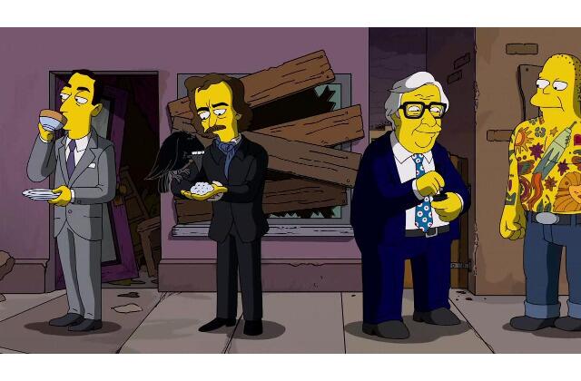 Edgar Allan Poe, H.P. Lovecraft y Ray Bradbury como personajes de este episodio de Los Simpson