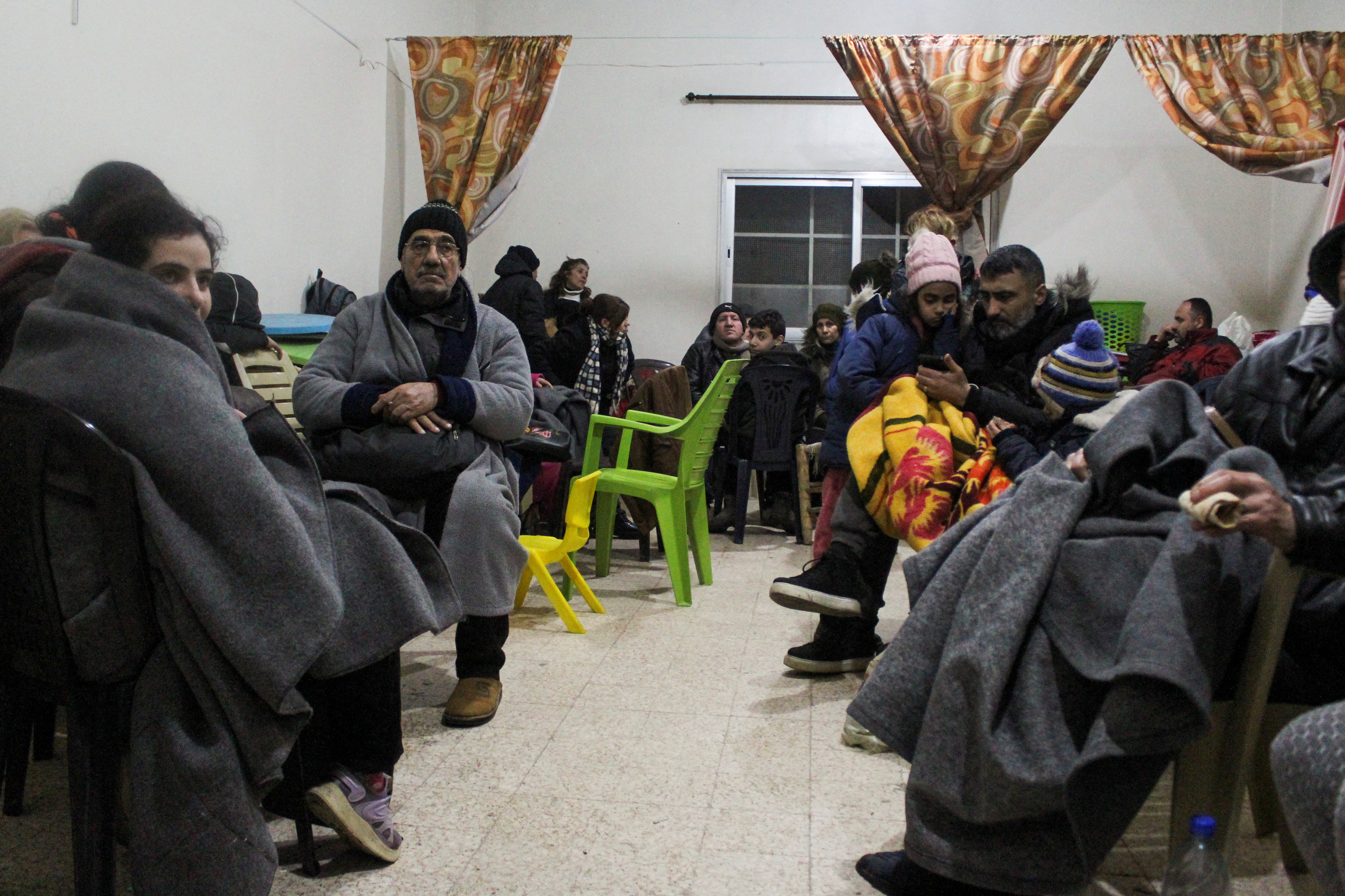 Centro de refugio en Aleppo (Reuters)