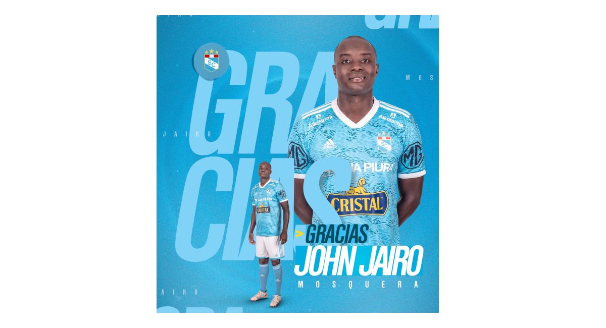 John Jairo Mosquera no seguirá en Sporting Cristal