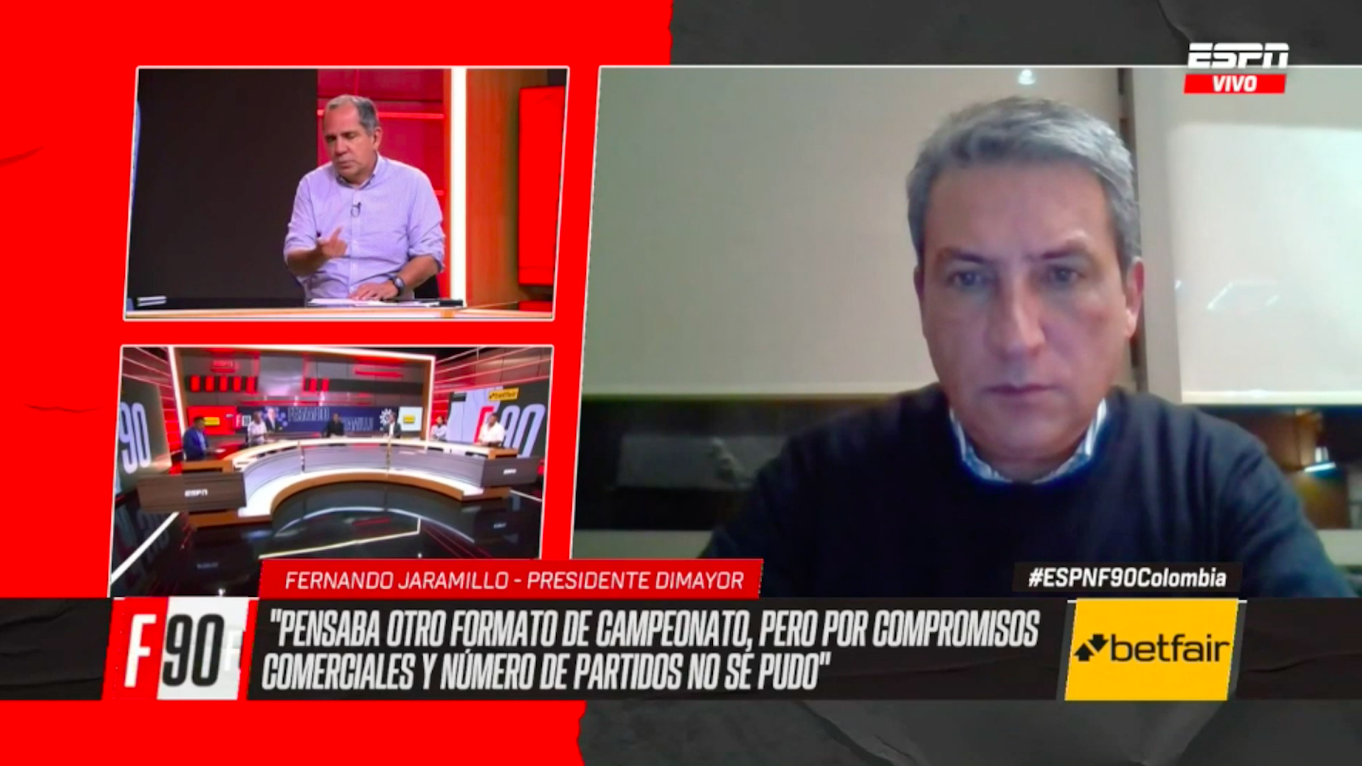 Fernando Jaramillo justifica la extensión de la Liga BetPlay II 2022 con la reactivación económica de los clubes