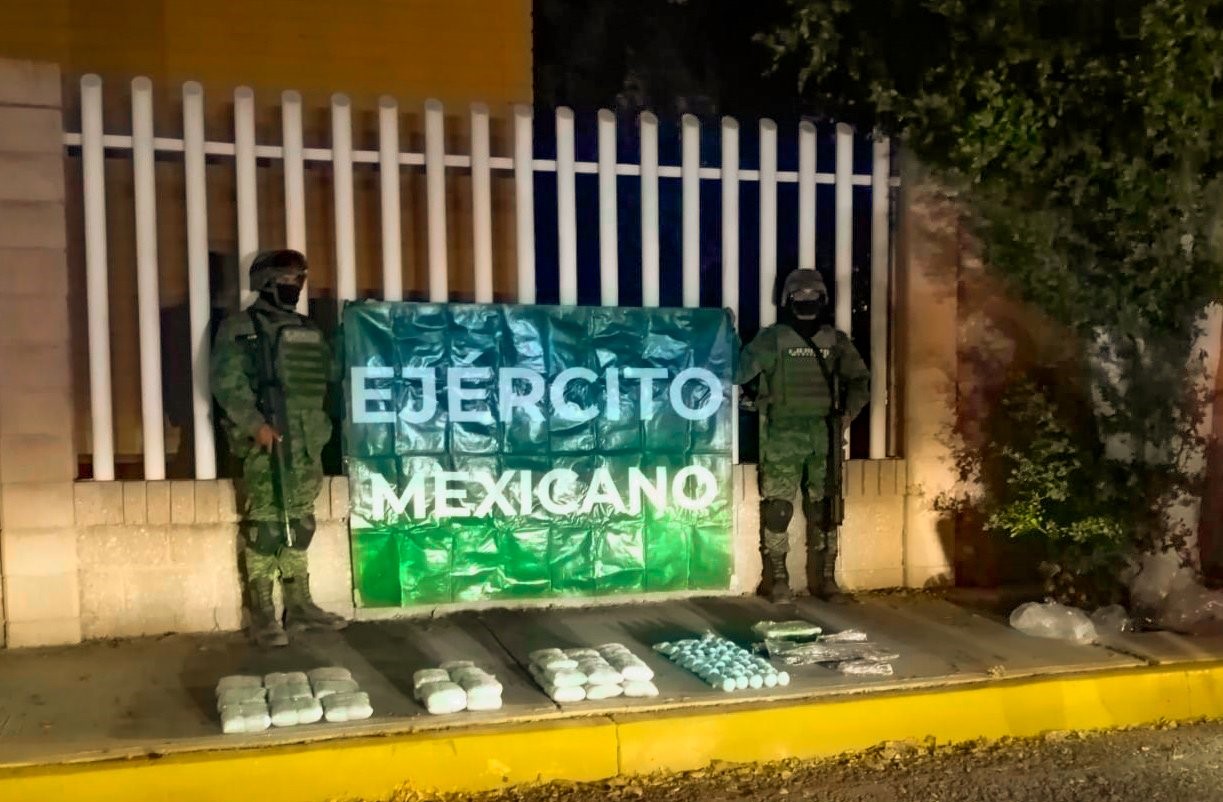 Sedena decomisó 270 mil pastillas de fentanilo en Culiacán, Sinaloa (Twitter @SEDENAmx)