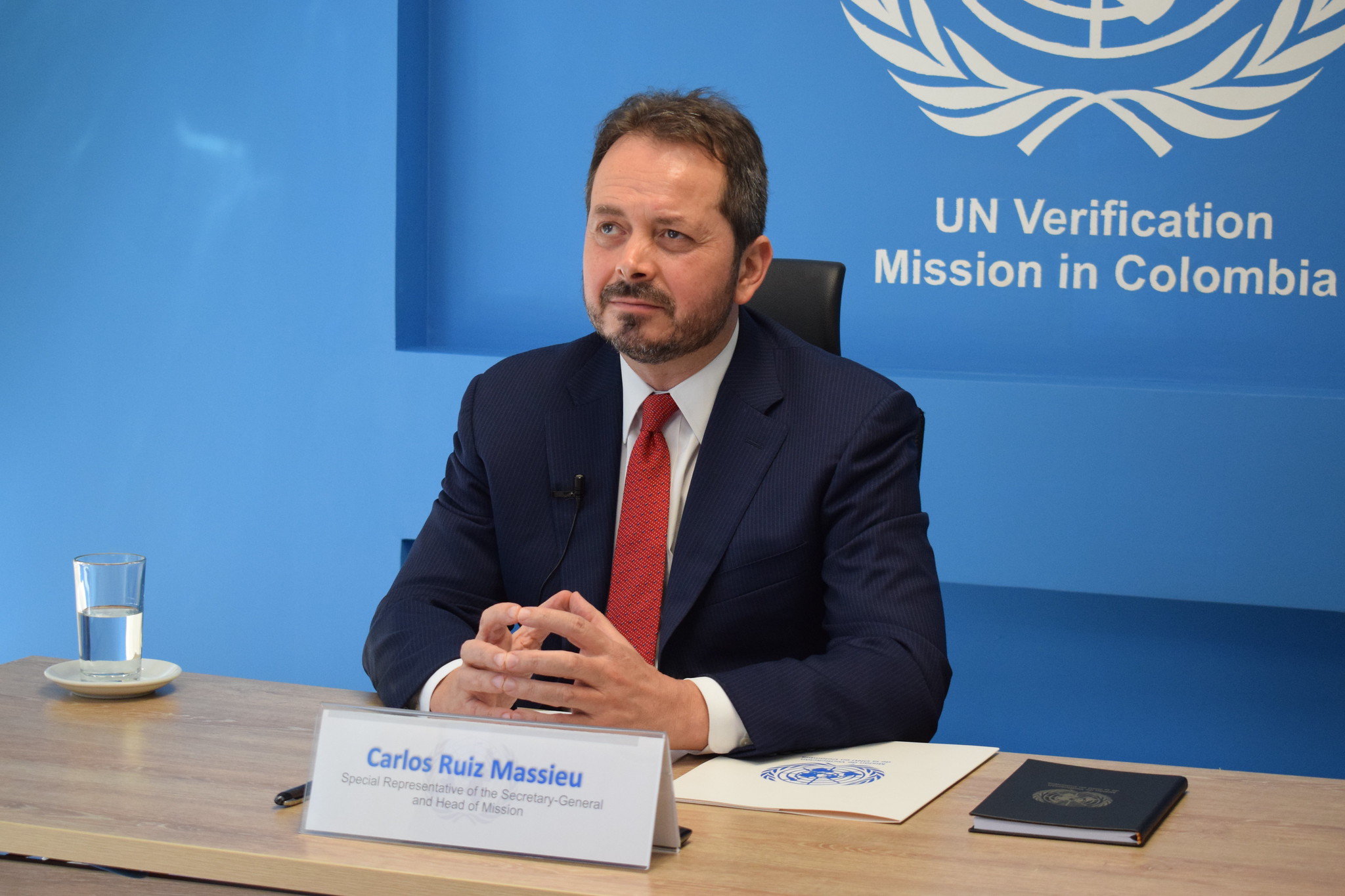 Carlos Ruiz Massieu, Representante Especial del Secretario General y Jefe de la Misión de Verificación de las Naciones Unidas en Colombia, presenta al Consejo de Seguridad el Informe Trimestral del Secretario General de las Naciones Unidas sobre la Misión de Verificación de la ONU en Colombia, que cubre el período del 27 de marzo al 26 de junio de 2020.