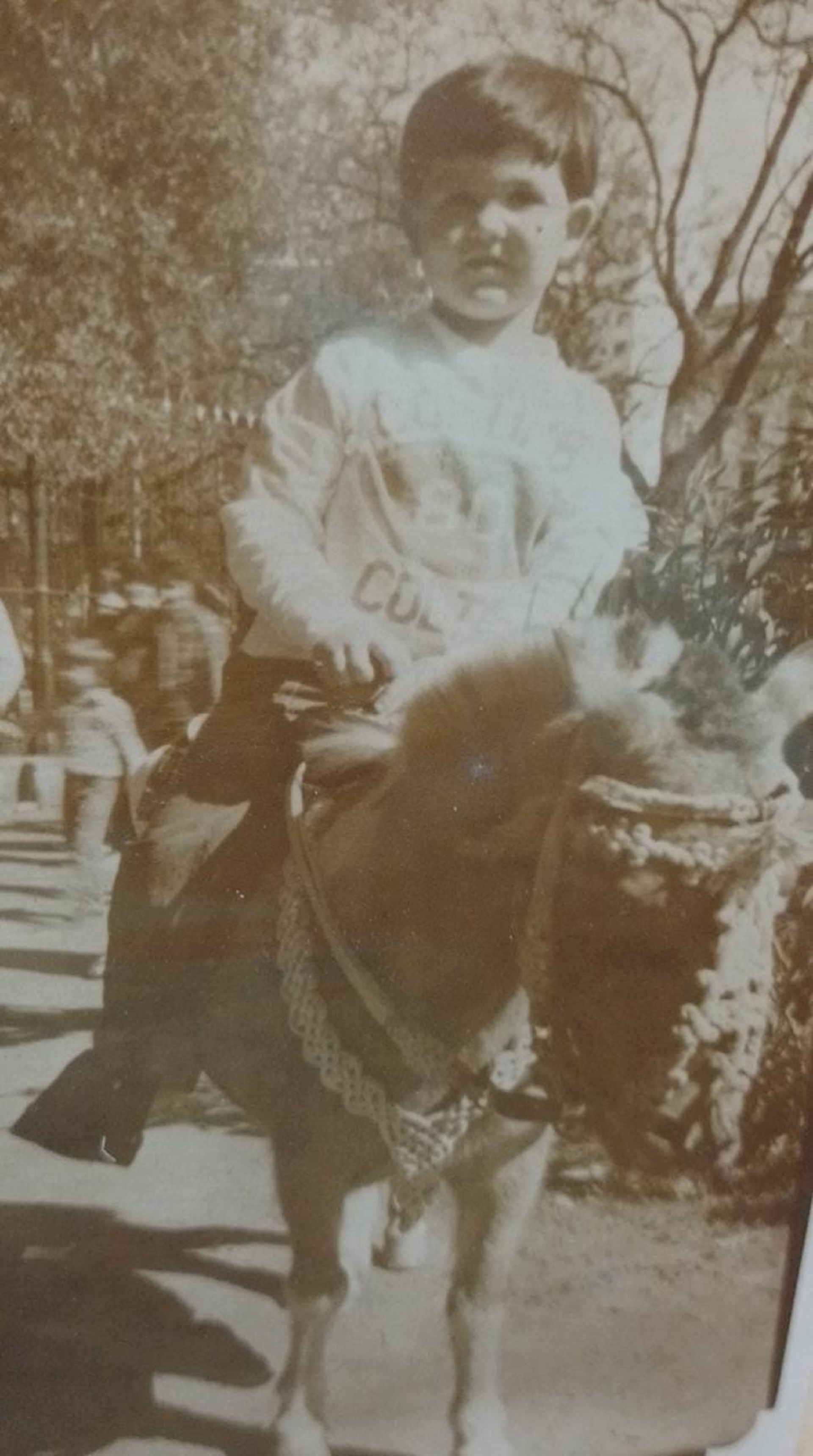Carlos Pedevilla, cuando tenía cinco años