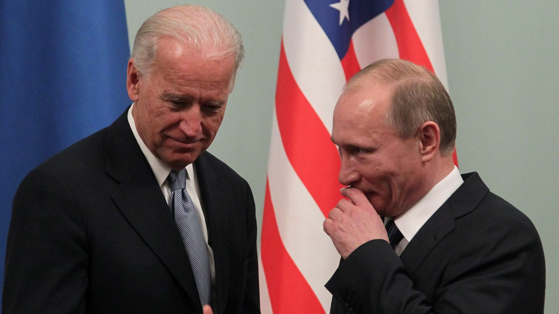 Joe Biden, cuando era vicepresidente de Barack Obama, con Vladimir Putin