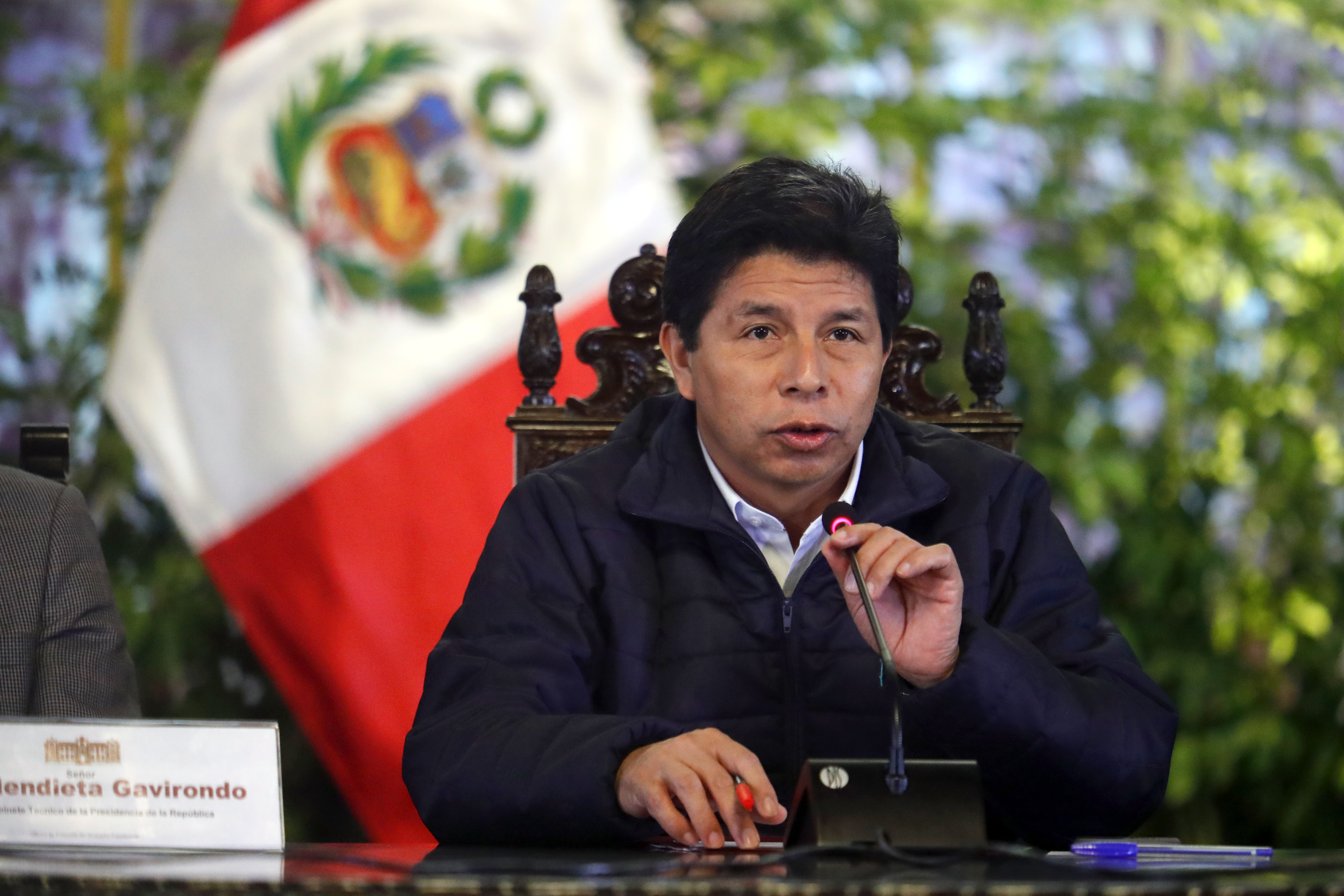 El Congreso de Perú admitió la denuncia contra Pedro Castillo por liderar una presunta organización criminal 