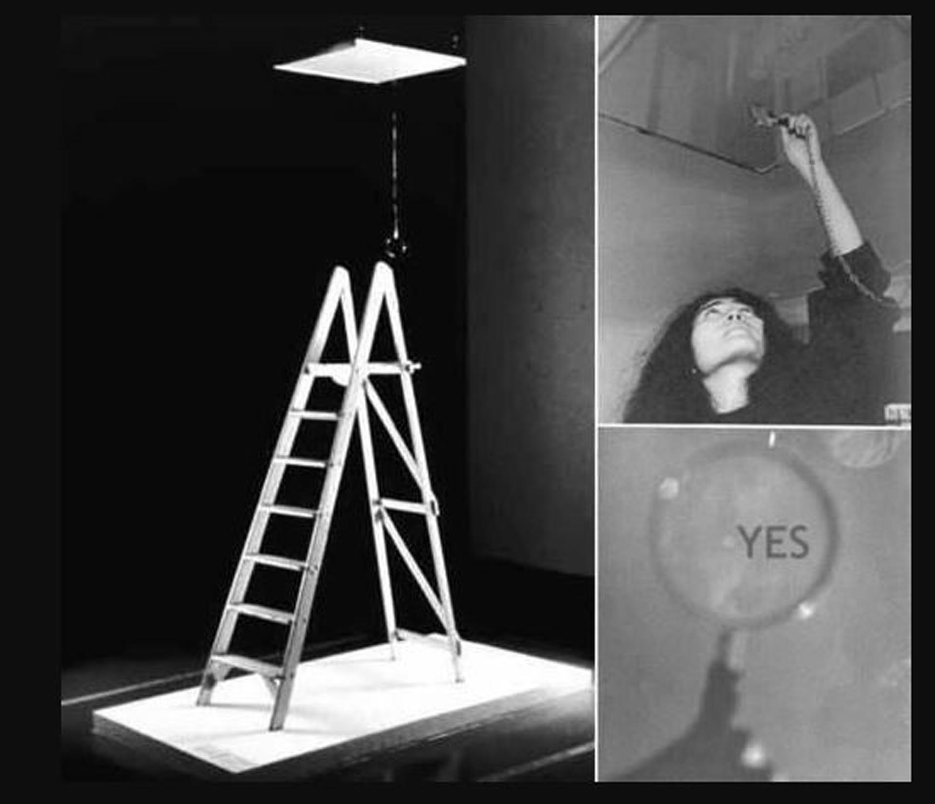 "Ceiling Painting / Yes Painting", obra de arte conceptual que Yoko Ono presentó en la galería Indica de Londres, en 1966. Alli se conoció con John Lennon