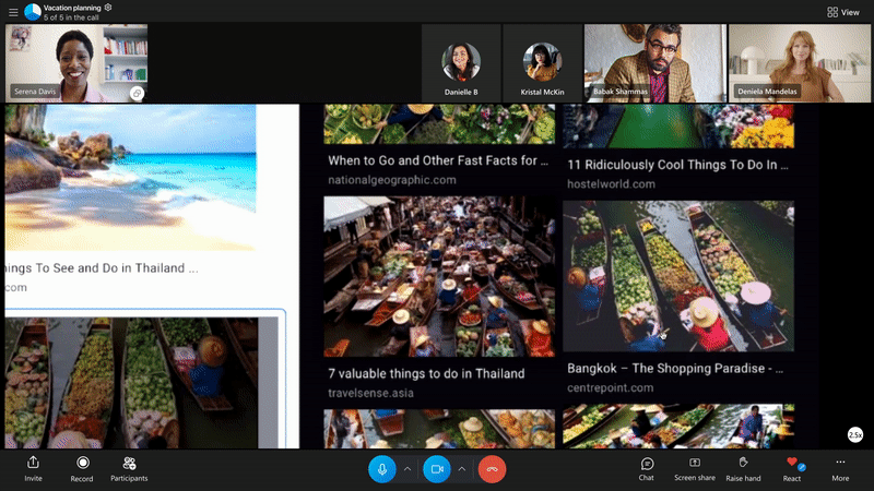 Una de las formas de usar el Zoom-In de Skype (Foto: Microsoft)