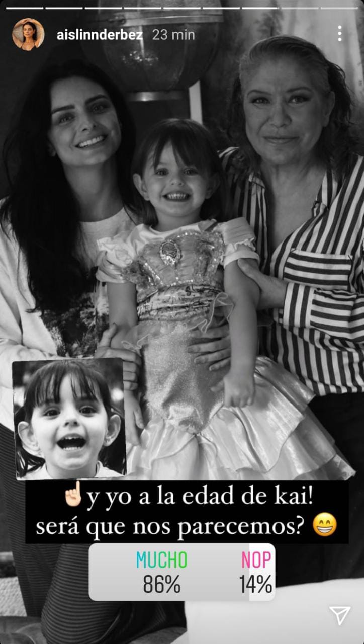 Sera Que Nos Parecemos Aislinn Derbez Cuestiono El Poder De Su Genetica Con Una Fotografia De Su Hija Kailani Infobae