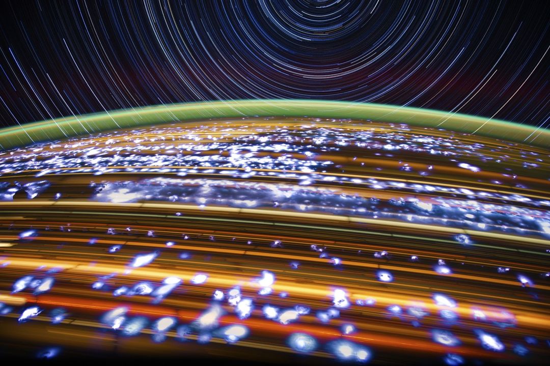 Estrellas tomadas en la última misión de Pettit en 2012. Aseguró que es una de sus imágenes favoritas