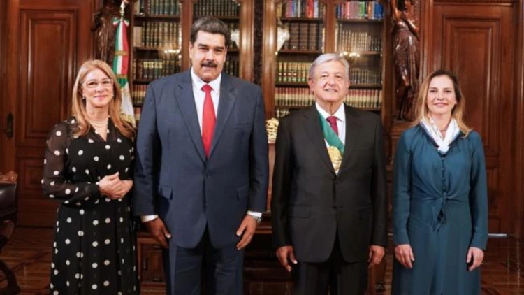 Maduro visitó por unas horas a López Obrador el 1 de diciembre de 2018 (Foto: archivo)