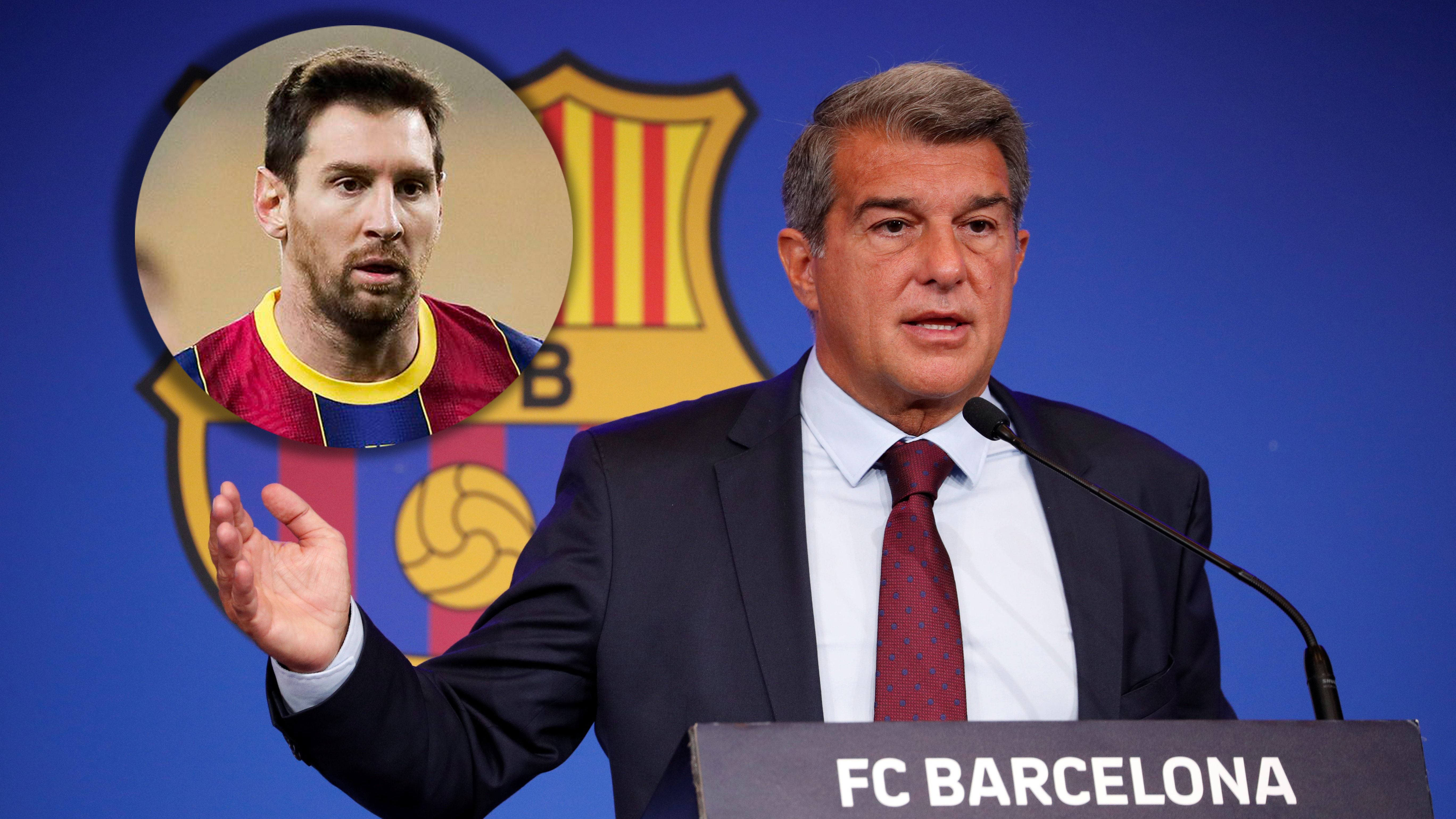 Joan Laporta, presidente del Barcelona: “Si Messi quiere volver, tendría que ser gratis”