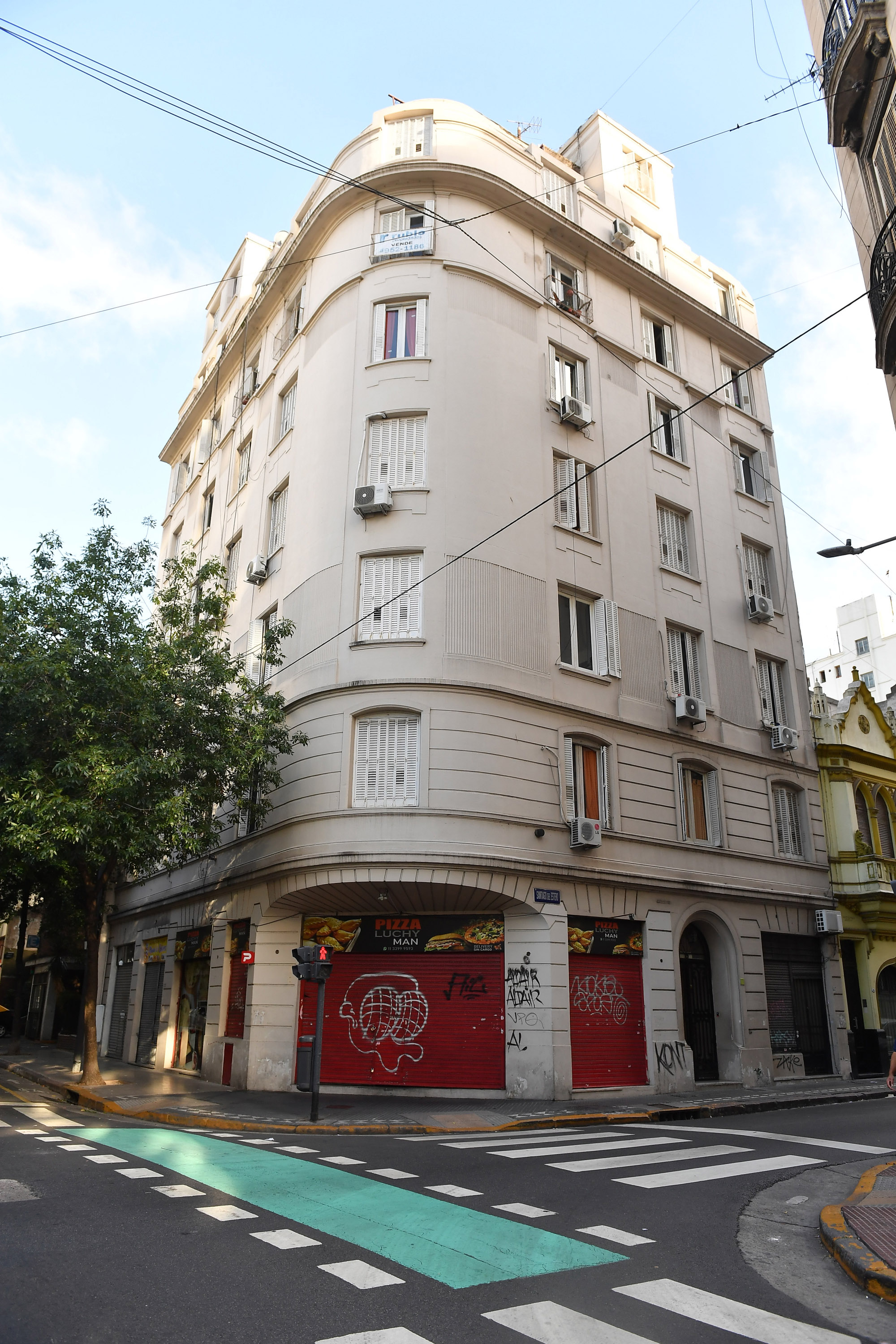 El ruso Alexander Verner declaró como domicilio un edificio de la calle Santiago del Estero en la Ciudad de Buenos Aires (Maximiliano Luna)