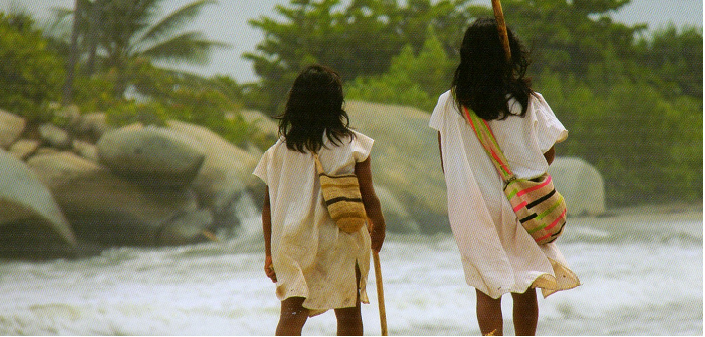 Niños indígenas arhuacos. Foto: Diario del Cesar.