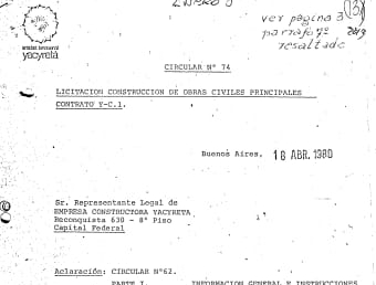 Uno de los documentos de la causa judicial más antiguos, fechado el 16 de abril de 1980