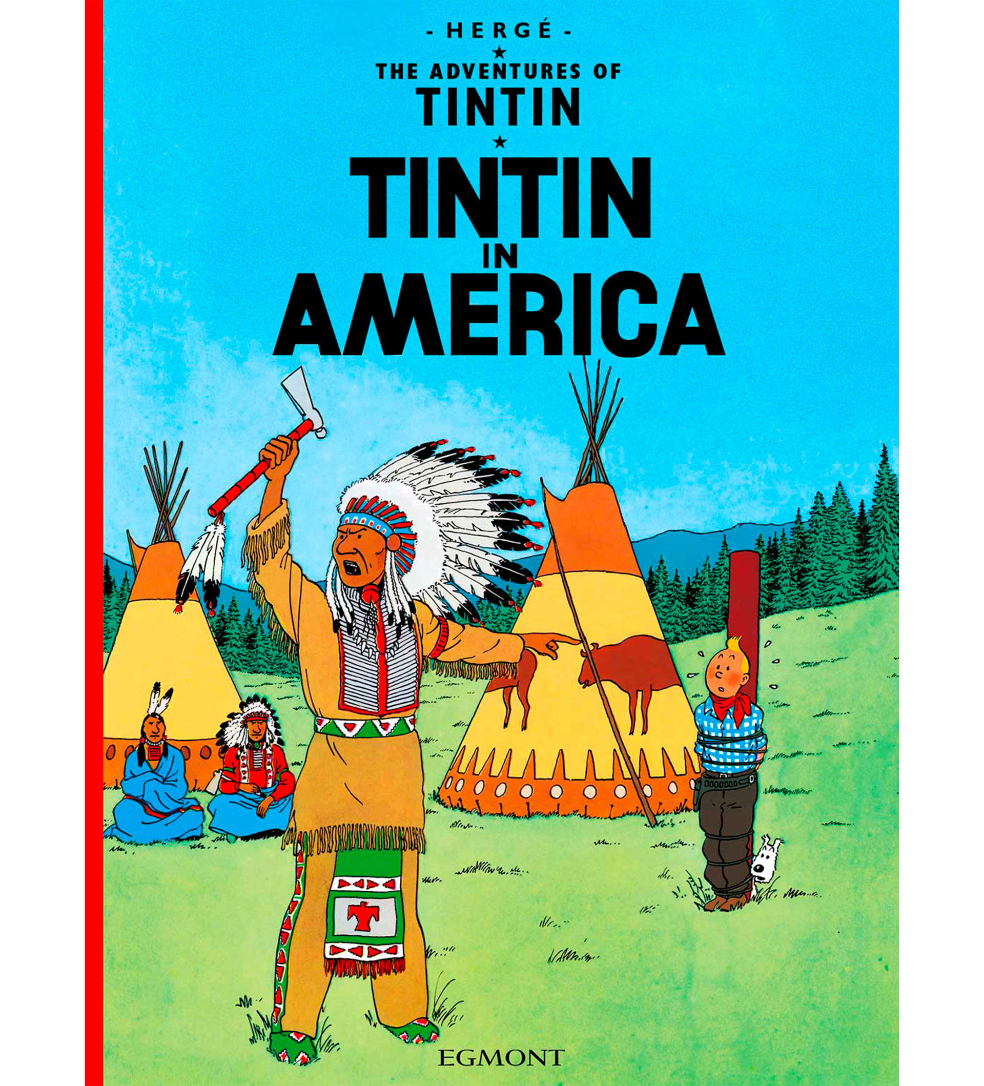 Portada de "Tintín en América"