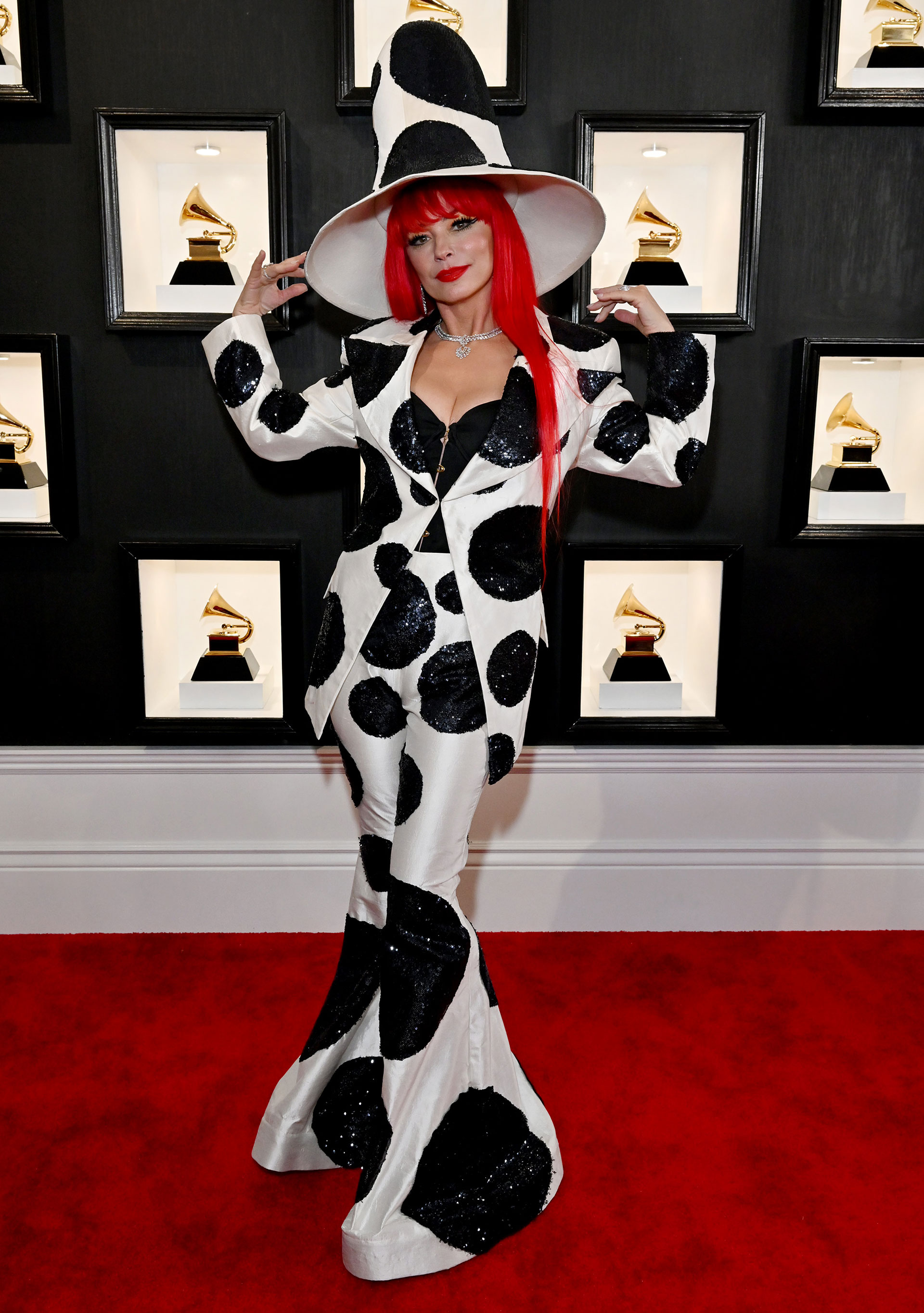 The singer Shania Twain opted for an eccentric look (Gettyimages)