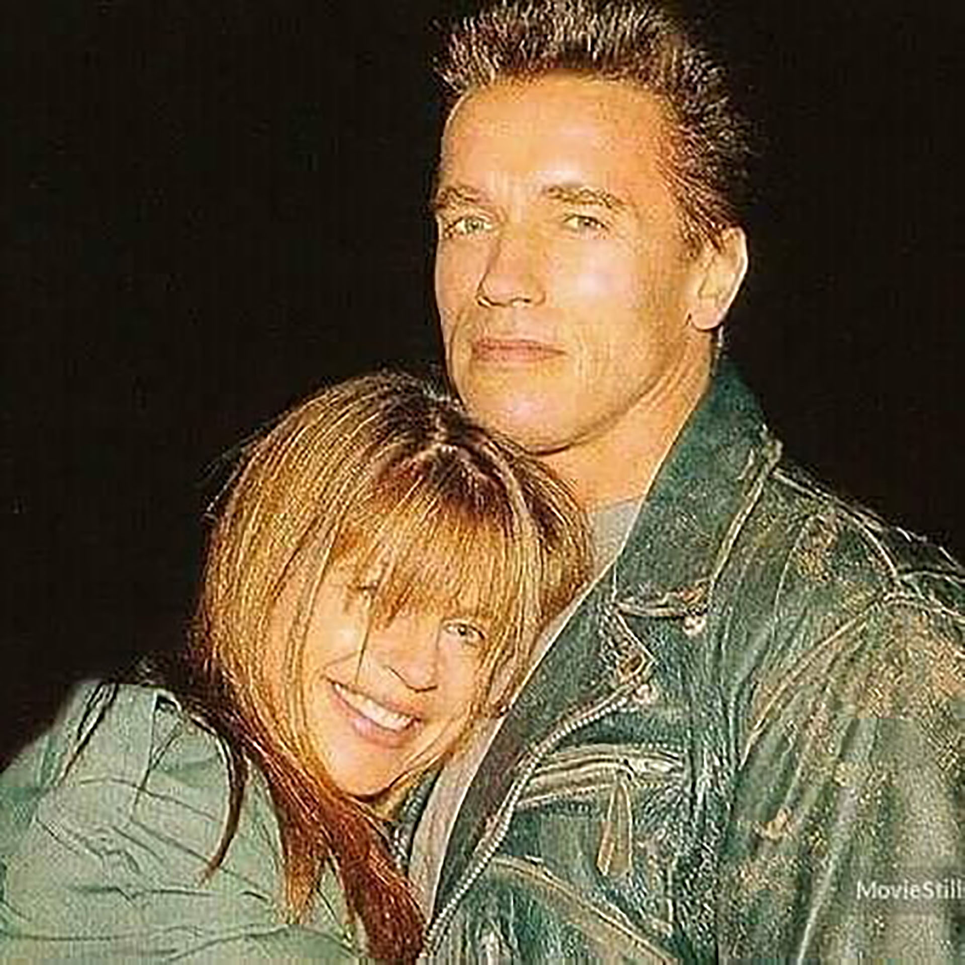 Linda Hamilton y Arnold Schwarzenegger