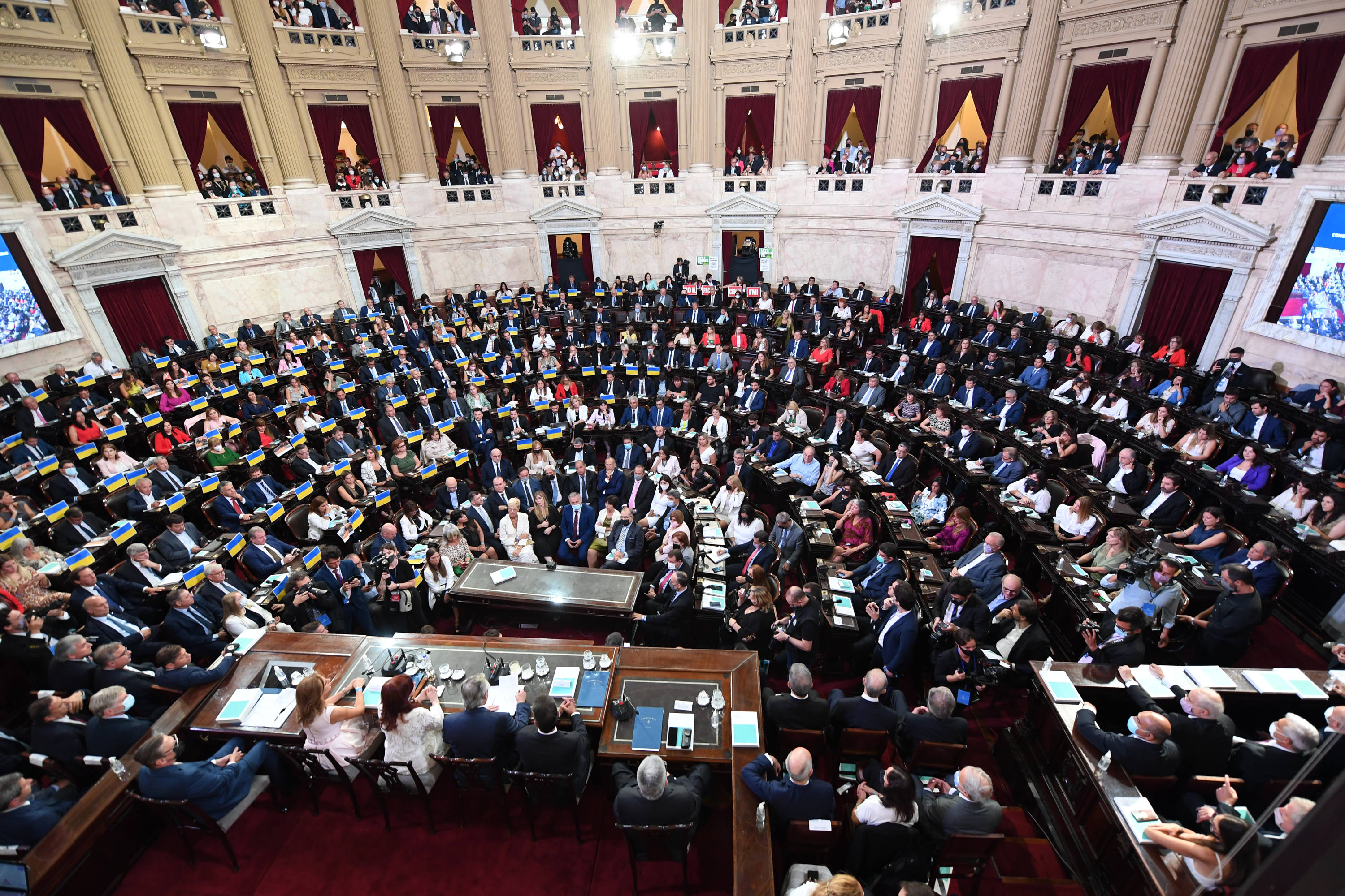 140 Apertura Sesiones Ordinarias en el Congreso de la Nacion, el 1 de Marzo de 2022, en Buenos Aires, Argentina. Foto: Charly Diaz Azcue (Comunicación Senado)