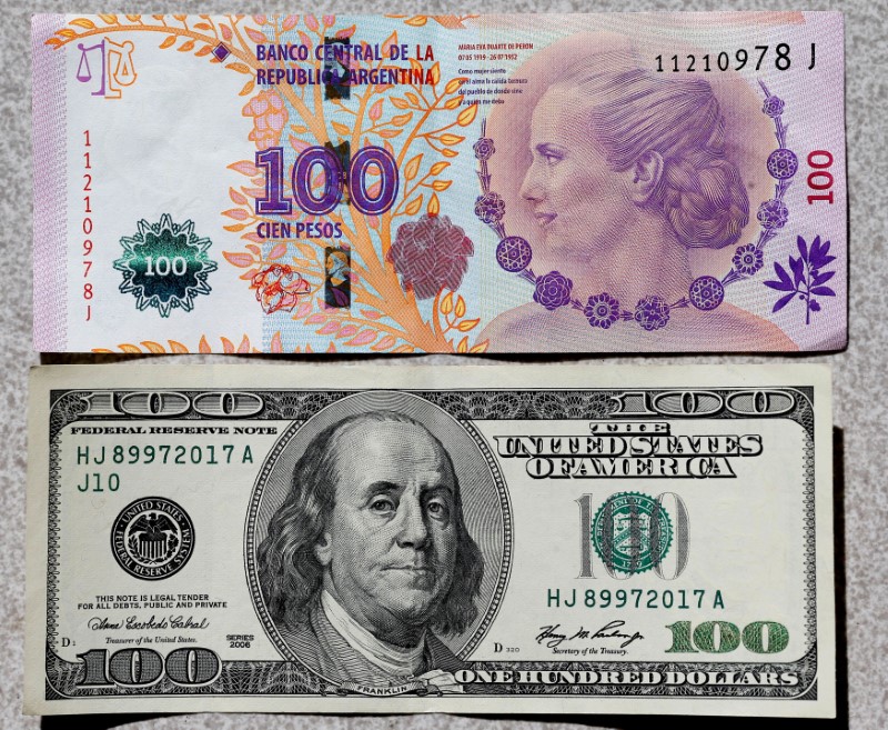 En la Argentina hay hoy $71 por cada dólar en reservas. Siendo así, el tipo de cambio oficial estaría arriba de este valor, y no habría fundamentos para que deba ocurrir una devaluación (Reuters)