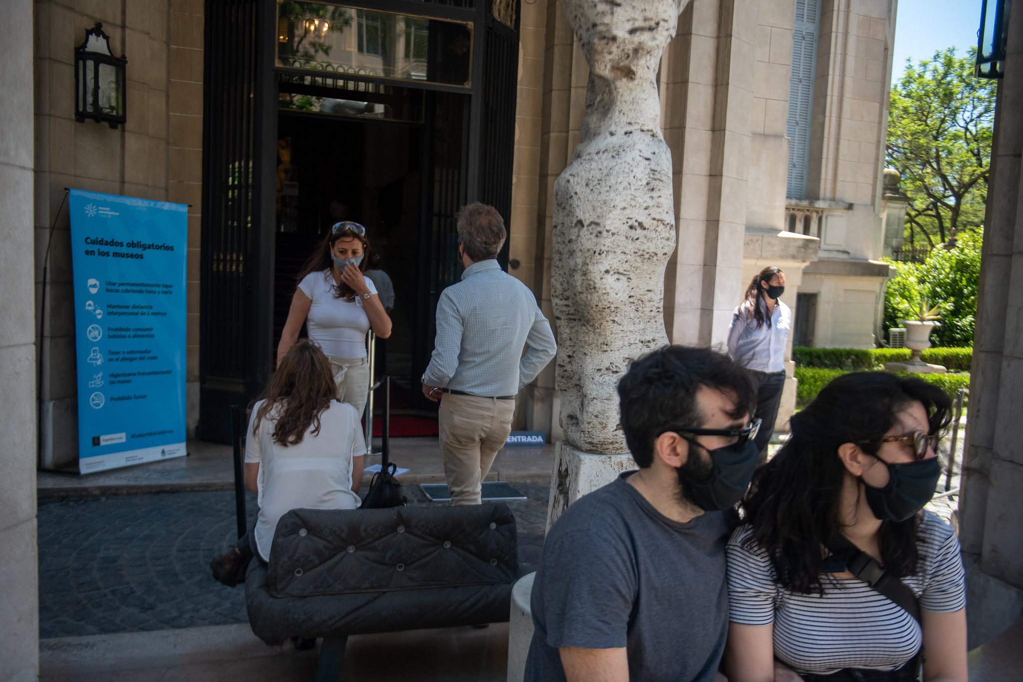 Las familias pudieron disfrutar de un día soleado en el parque del museo (Ministerio de Cultura)