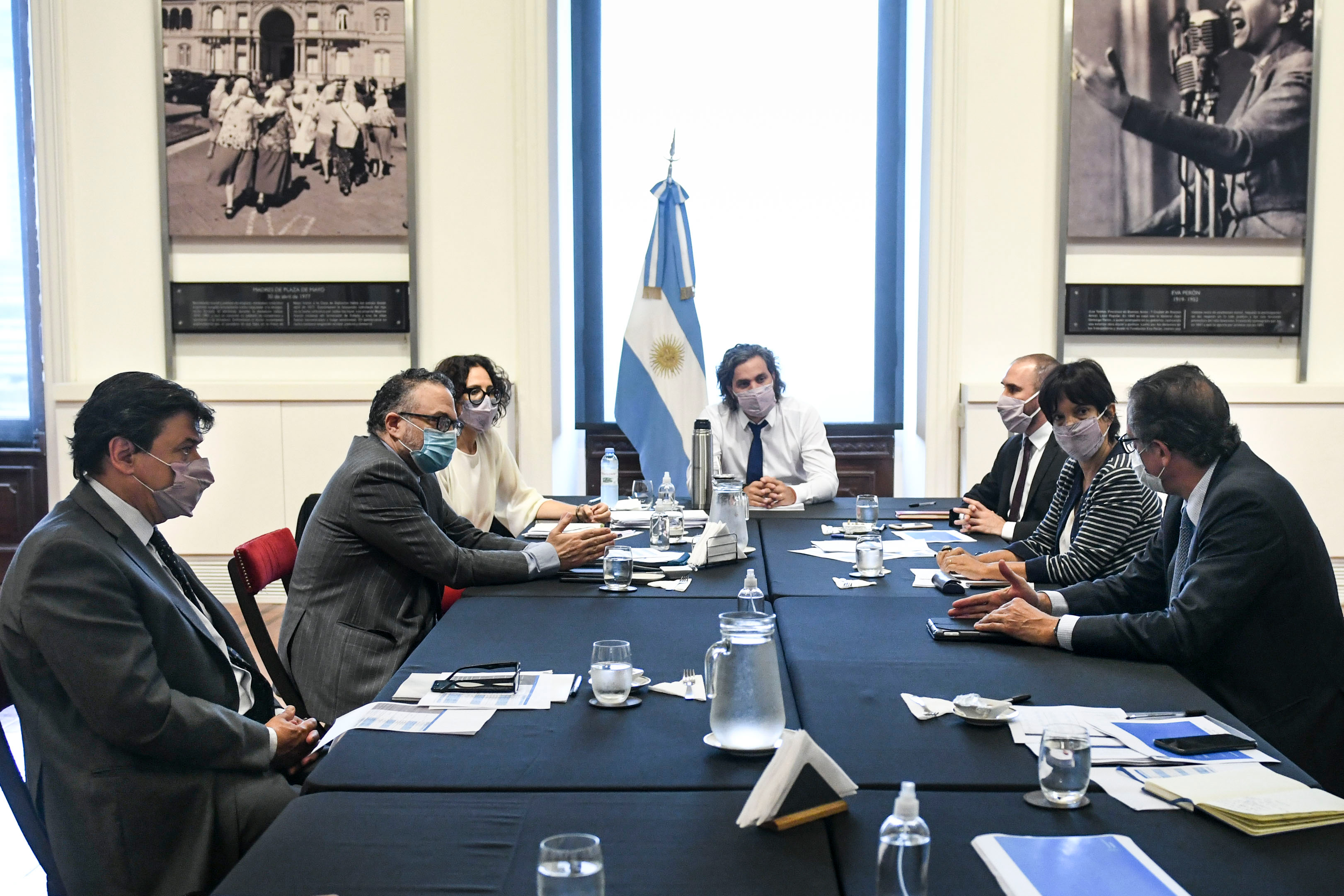 Será el gabinete económico, que preside el jefe de Gabinete, Santiago Cafiero, el que se reunirá con unos 30 CEOs de compañías líderes de la Argentina