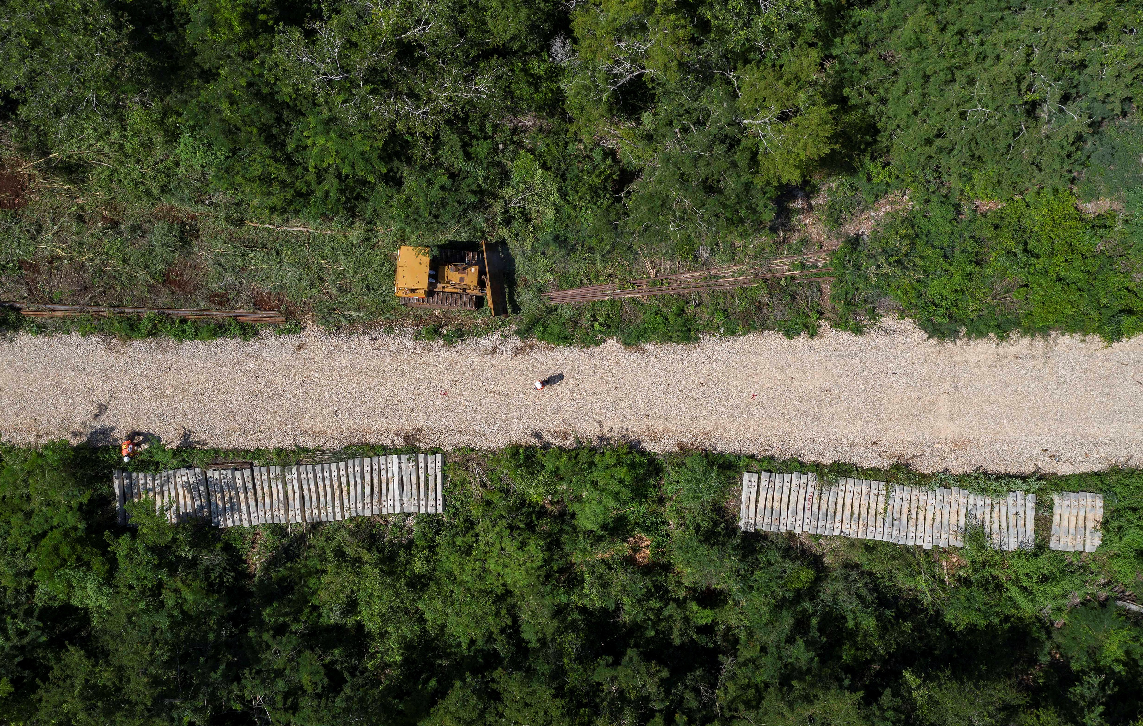 Desde que se anunció el proyecto del Tren Maya se han levantado polémicas por el impacto ambiental que su construcción tendría en el ecosistema de la región  (Foto: EFE/ Cuauhtémoc Moreno)
