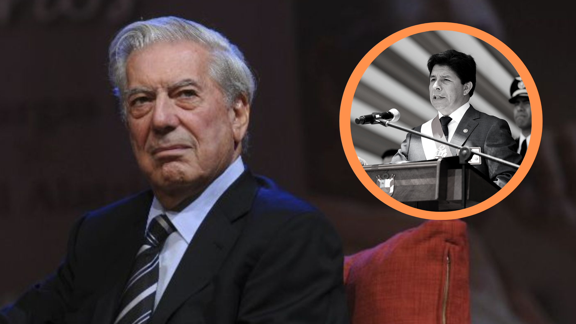 Mario Vargas Llosa se pronuncia por autogolpe.
Foto: Andina/Composición Infobae