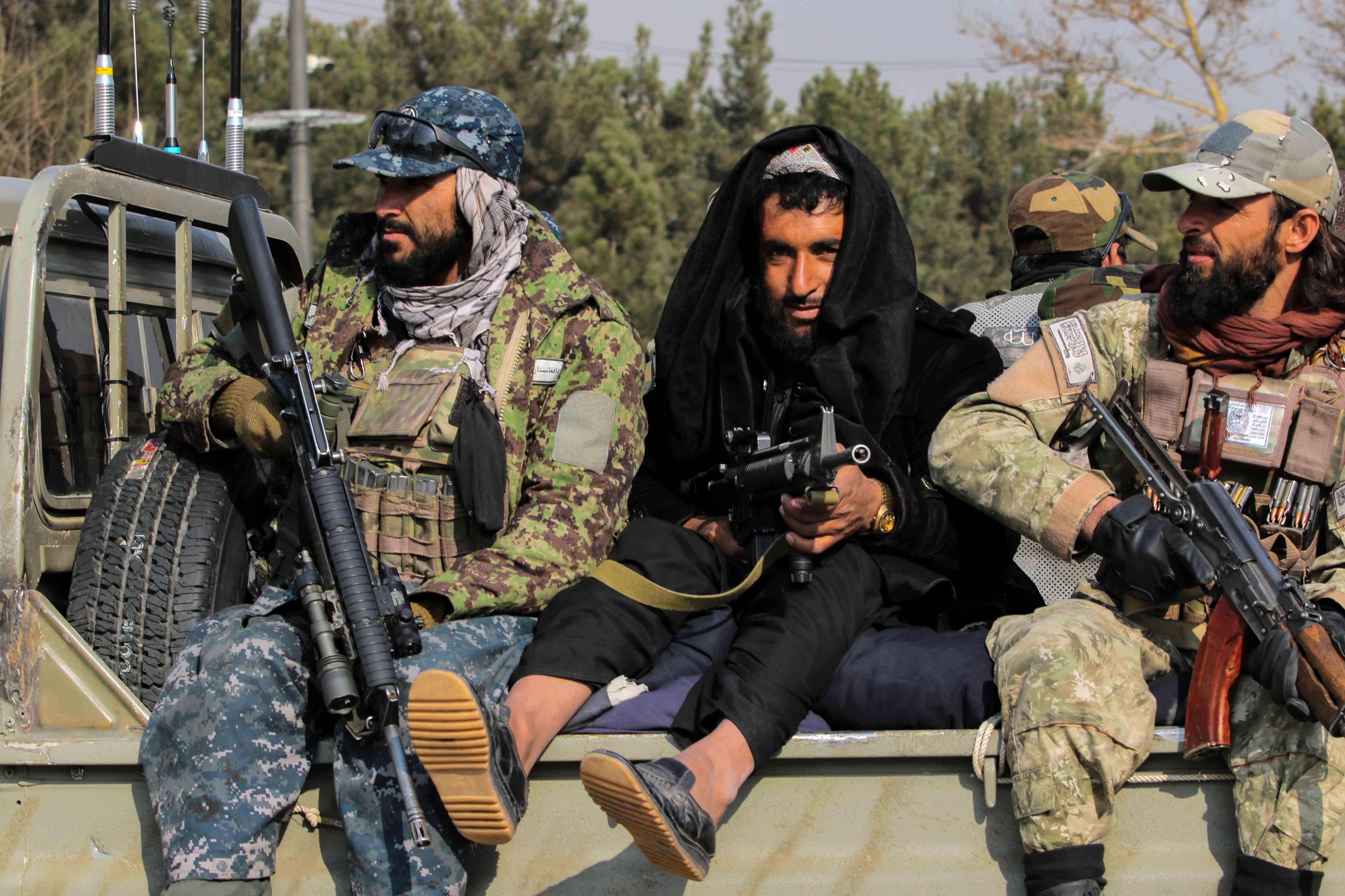 Una patrulla talibán en una imagen de archivo. EFE/EPA/STRINGER
