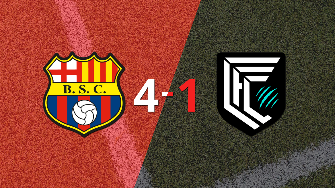 Con triplete de Damián Díaz, Barcelona goleó a Cumbayá FC 4-1