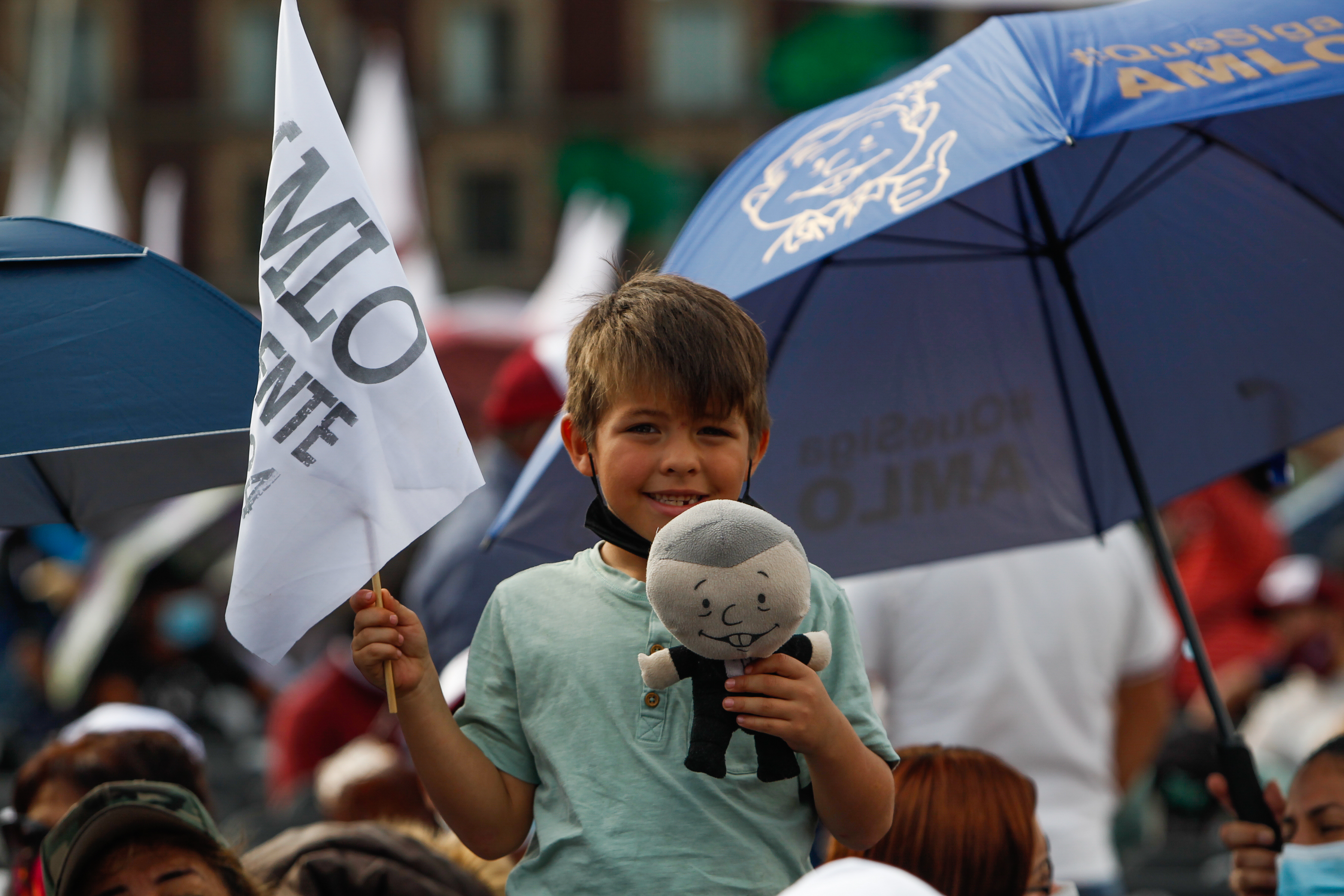 AMLO mencionó que la marcha iniciará a las 9 de la mañana (Foto: Karina Hernández / Infobae)