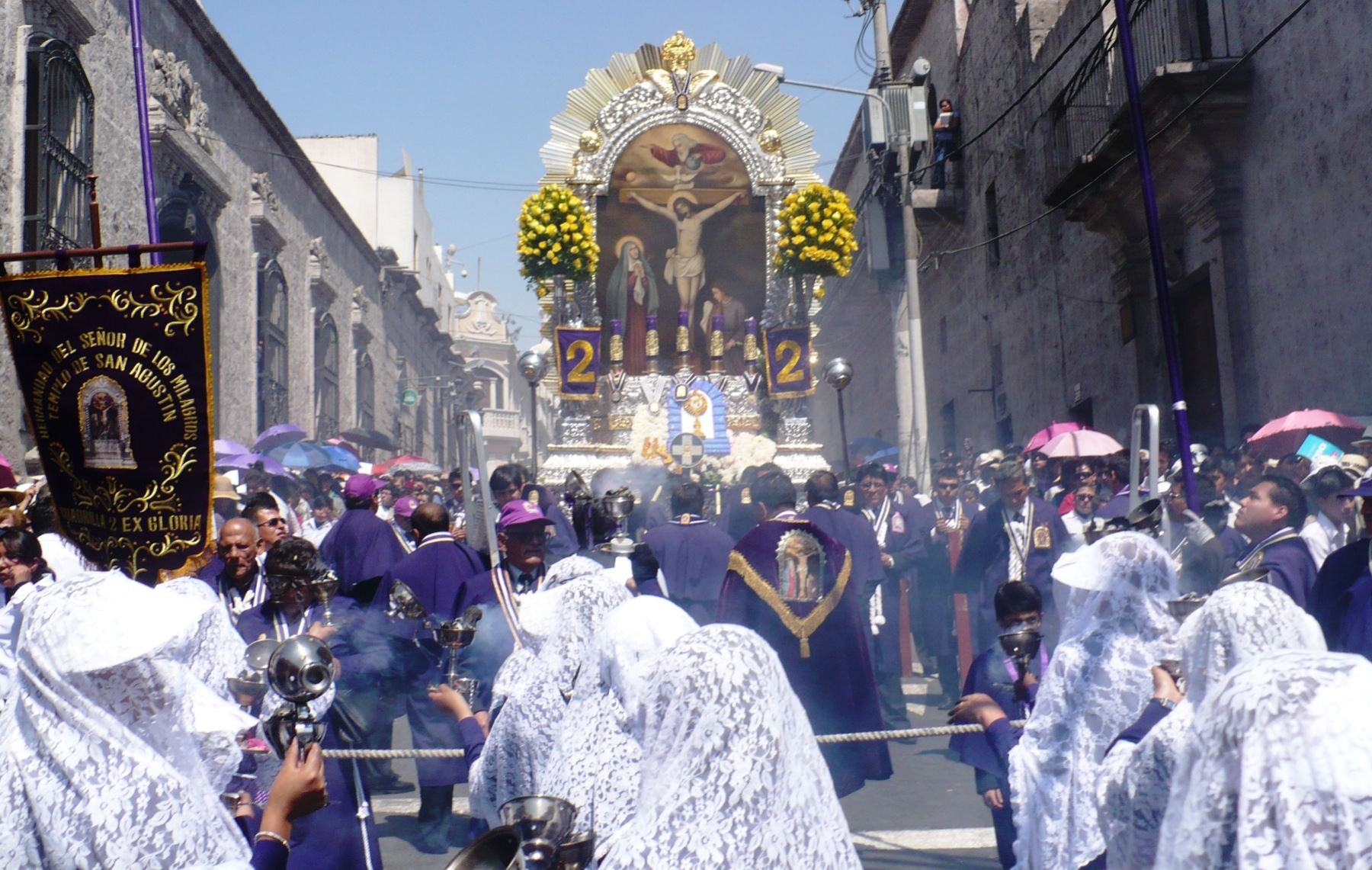 La imagen del Señor de los Milagros no recorrerá las calles de Lima por segundo año consecutivo. (Foto: Agencia Andina)