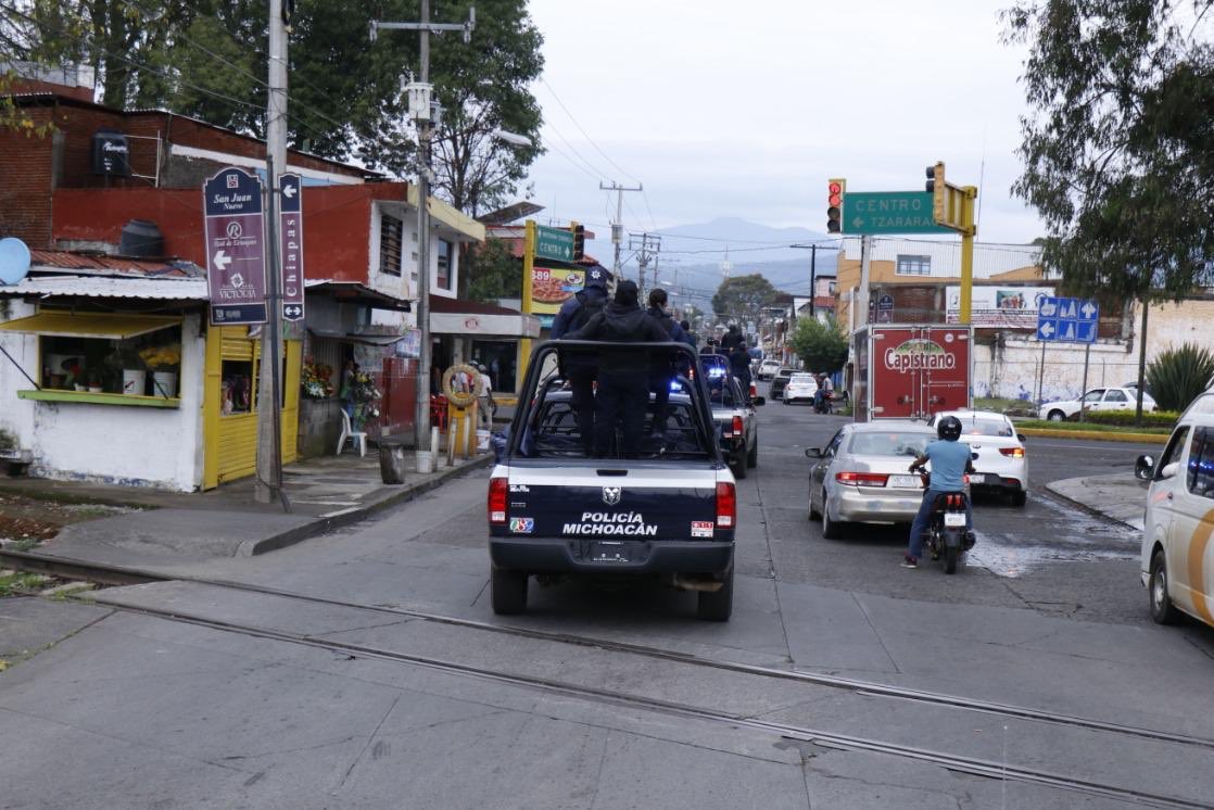 El alto mando policial se encontraba en una lavandería cuando fue atacado a tiros por sujetos armados. Foto: Twitter/MICHOACANSSP